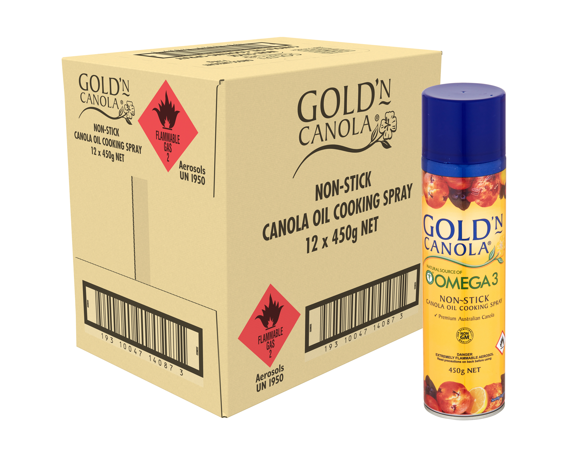 Gold’N Canola Oil Cooking Spray 12 x 450g product photo