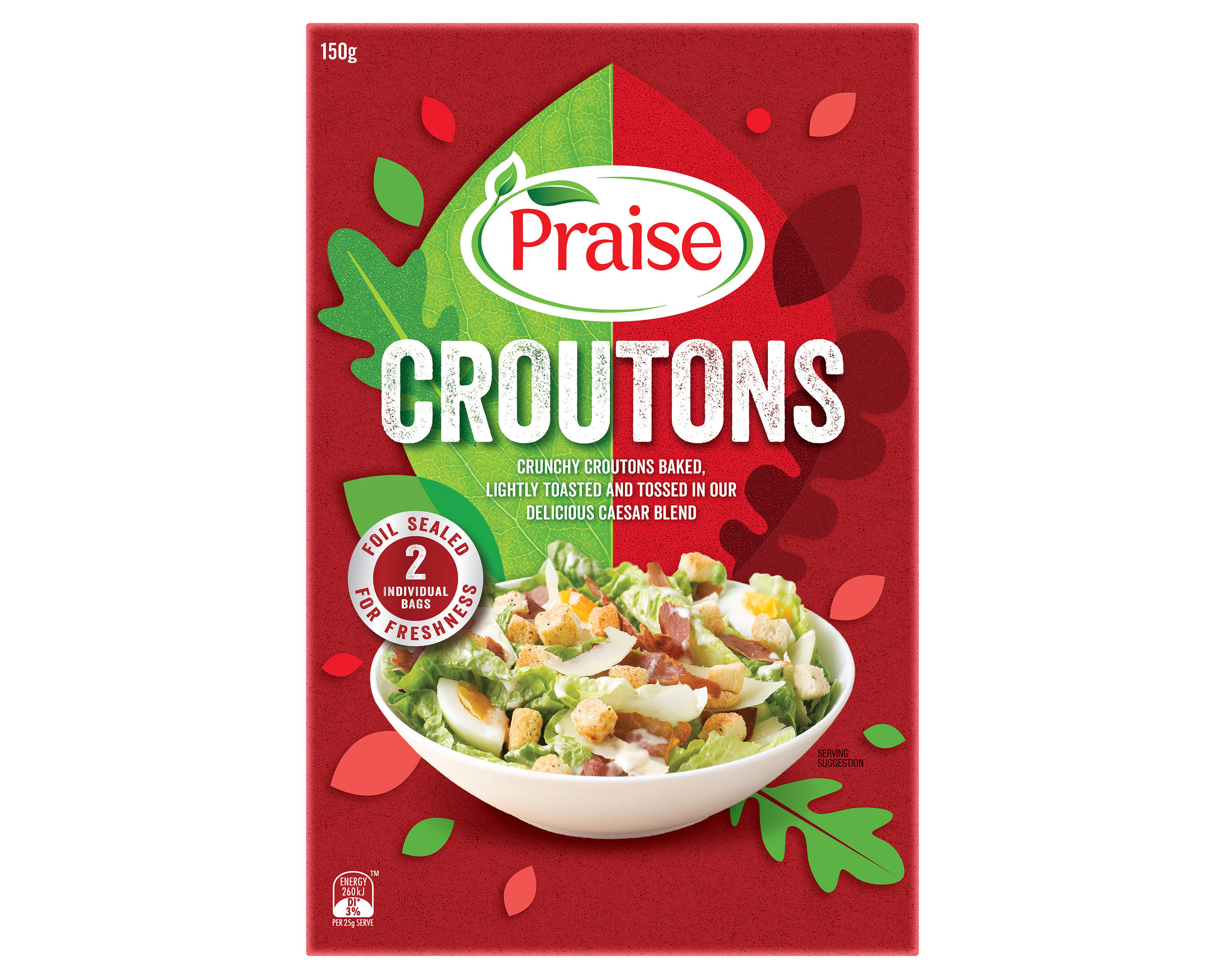 Praise Croutons Caesar Salad 150 g product photo