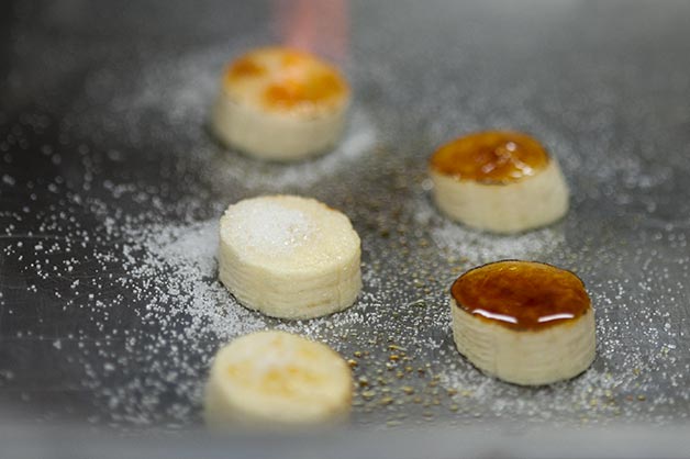 Chocolate Self Saucing Pudding, with Crème Fraiche and Salted Caramel