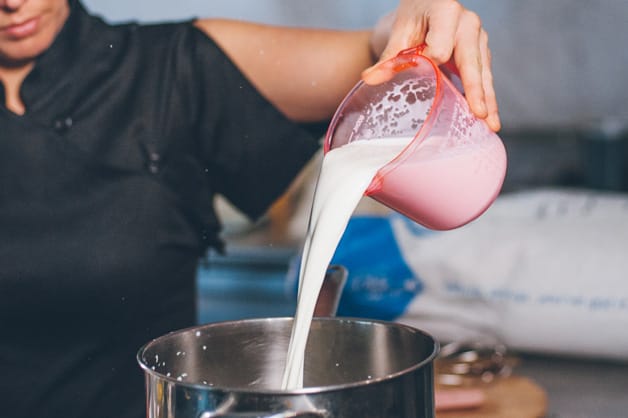 Heat Milk in Saucepan