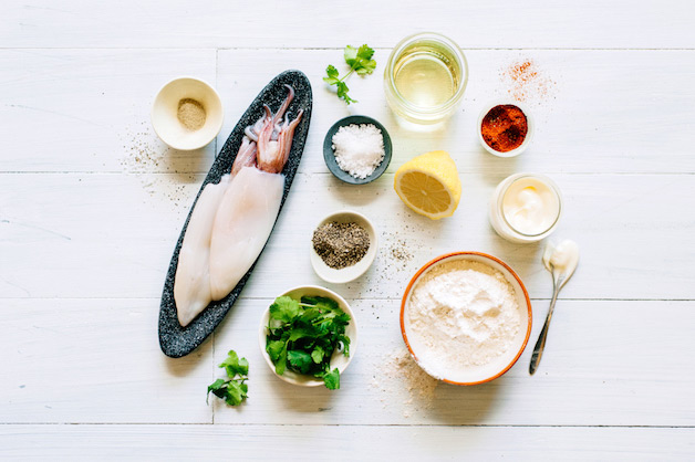 Chili Salt Squid Squid Ingredients