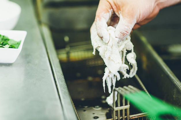 Fry squid