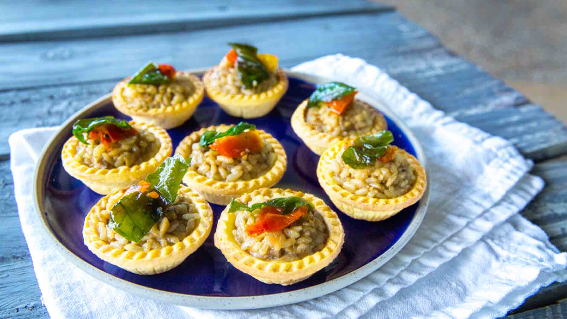 Mushroom Risotto Tarts