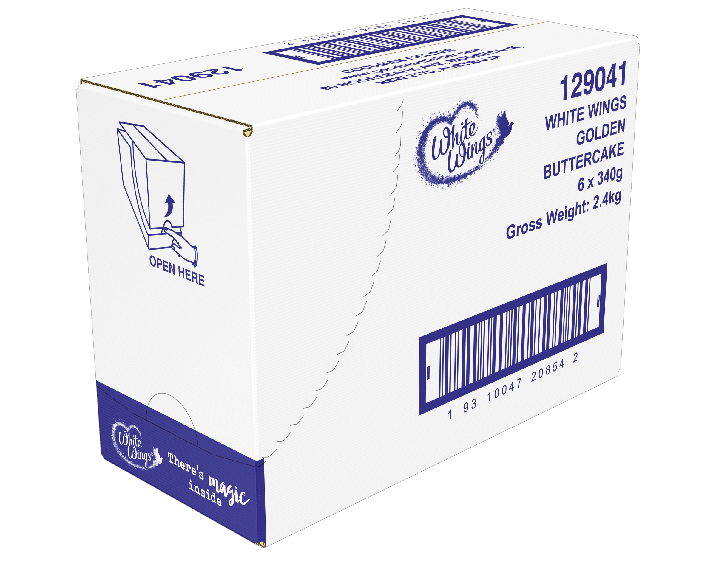 White Wings Golden Buttercake 6 x 340g