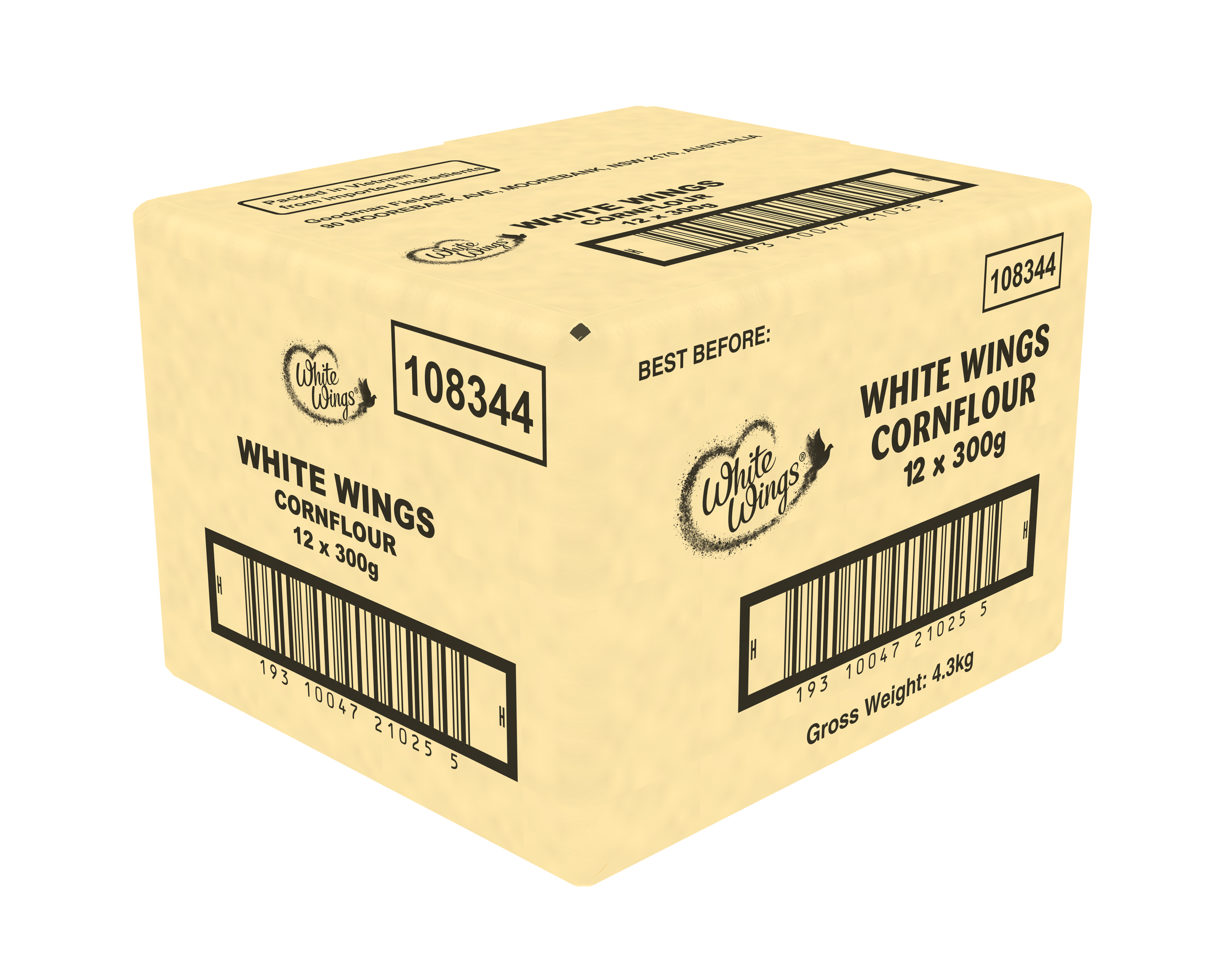 White Wings Cornflour 12 x 300g