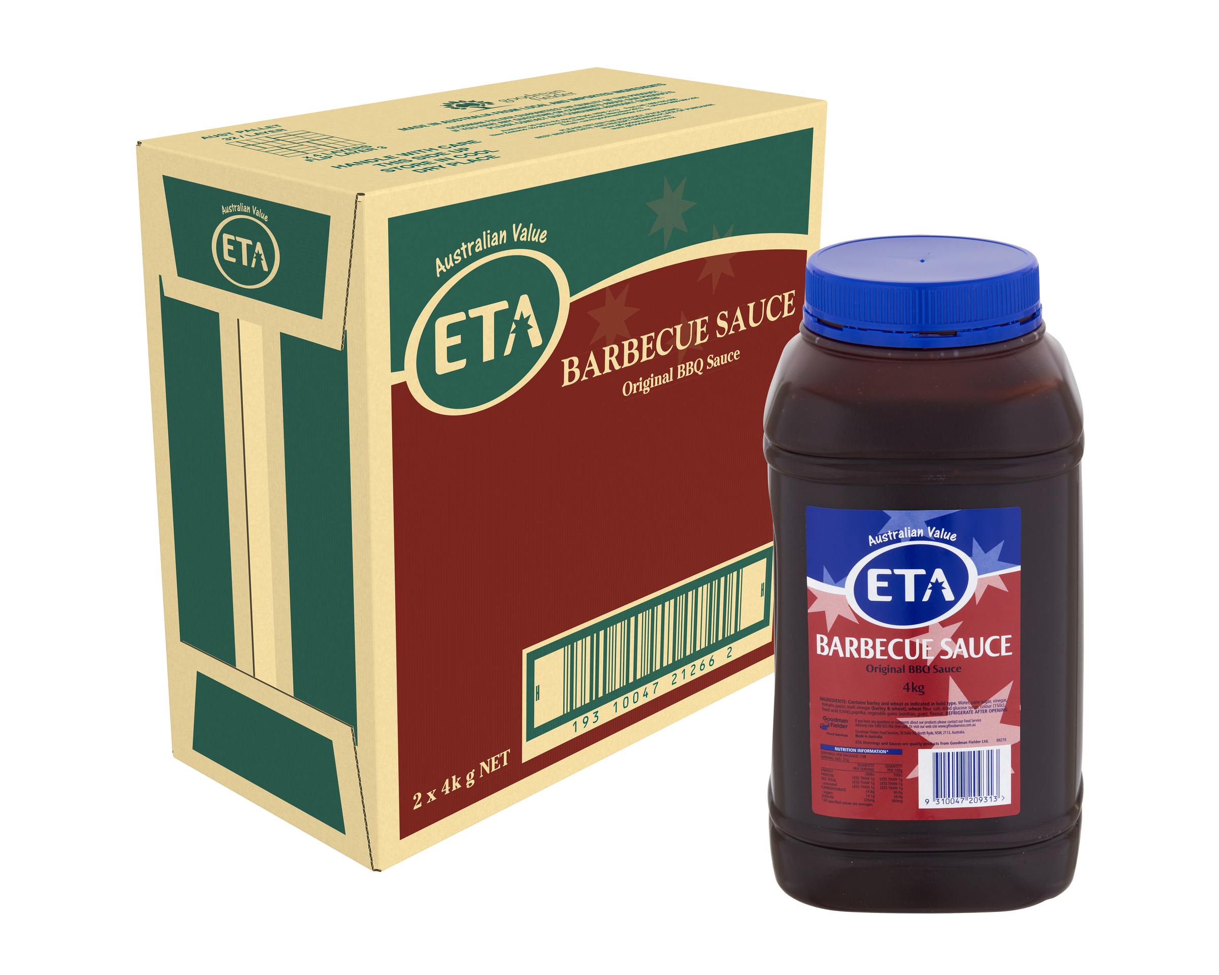 Eta Barbecue Sauce Ezygrip 2 x 4kg
