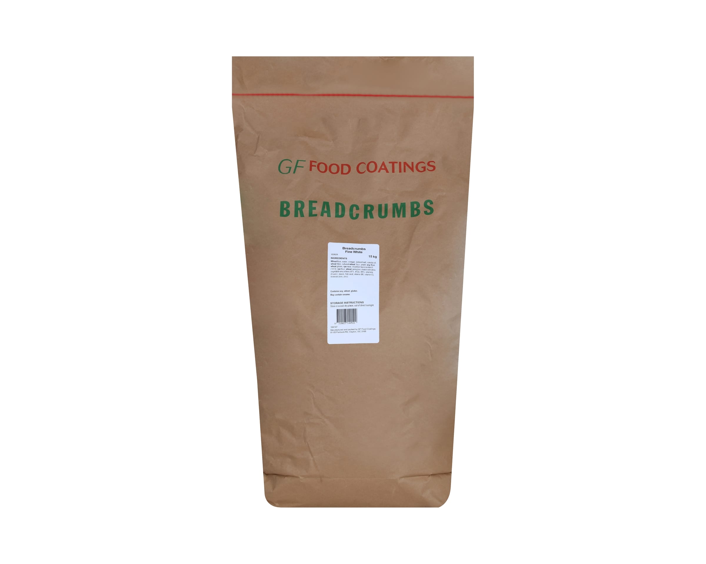 Goodman Fielder Food Coatings White Fine Crumb 15kg