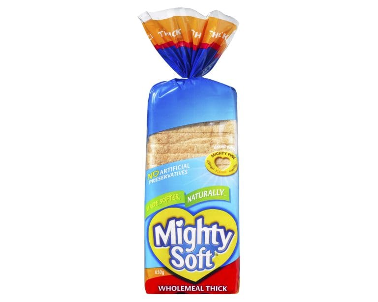 Mighty Soft Loaf Wholemeal Thick 650 g
