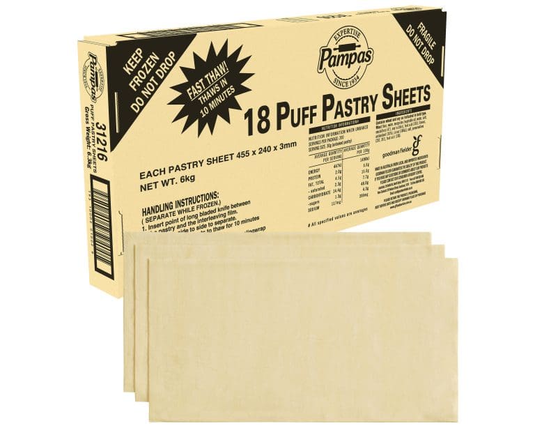 Pampas 18 Puff Pastry Sheets