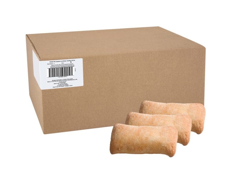 QBA Ciabatta White Loaf 15 x 380g