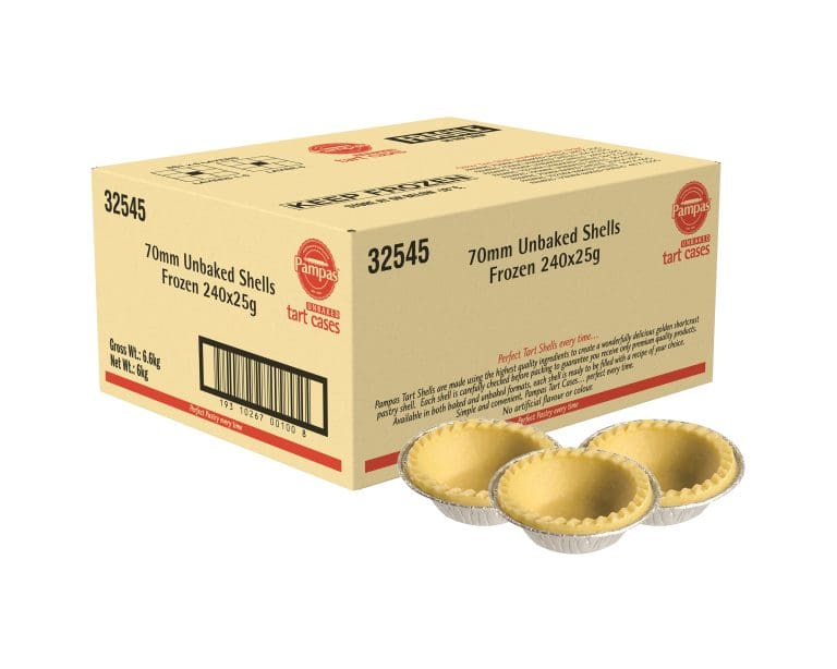 Pampas Unbaked Shells Frozen 240 x 25g