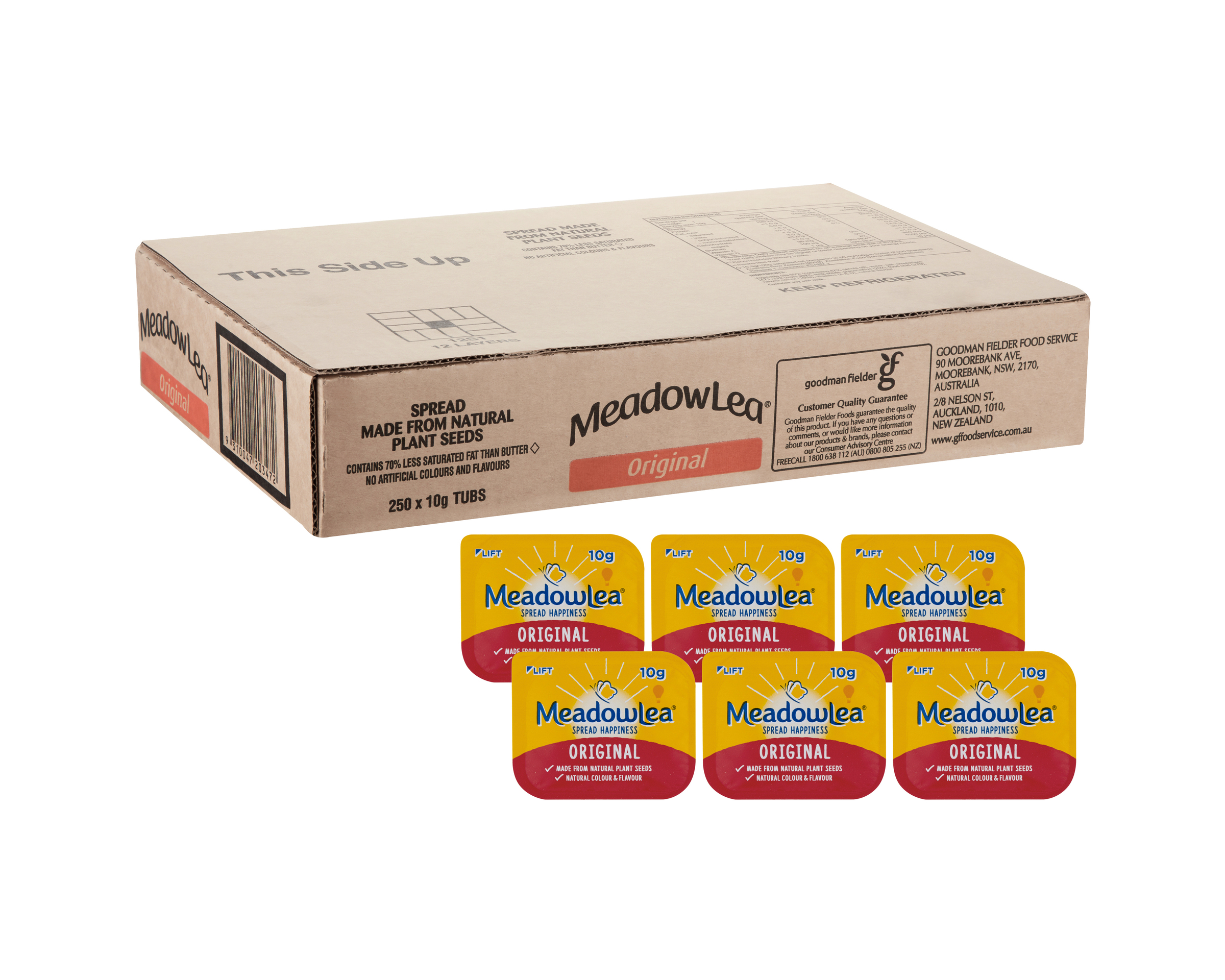 Meadow Lea Spread Original Portion Pack 10 g x 250 10 g