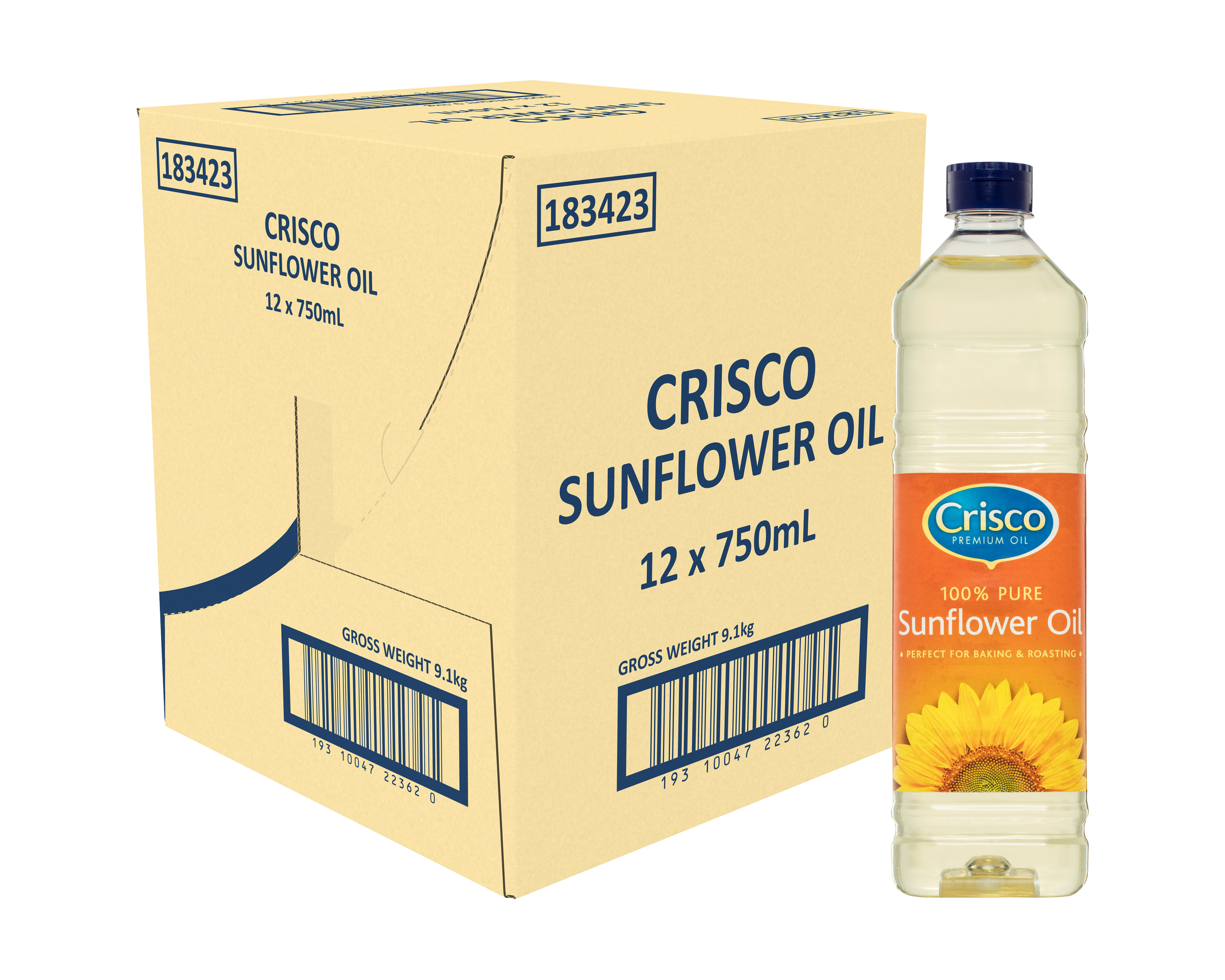 Crisco Sunflower Oil 12 x 750ml