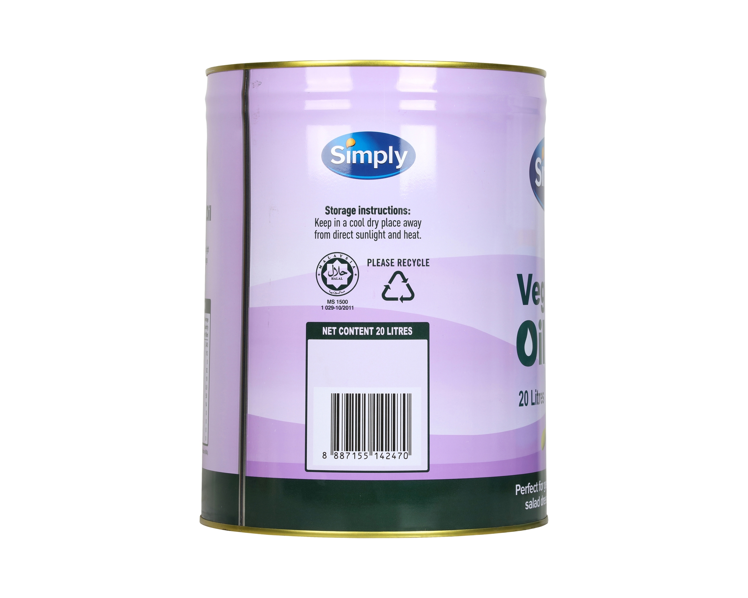 Simply Vegetable Oil 20L
