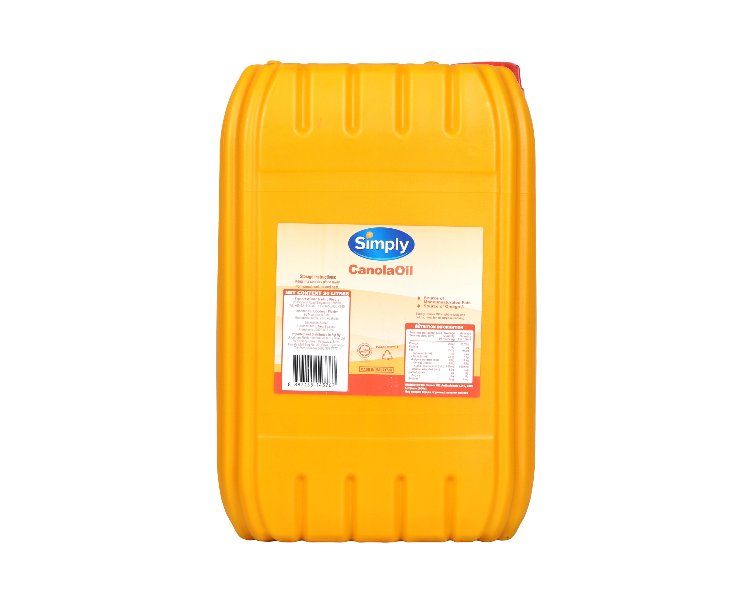 Simply Canola Oil 20 l