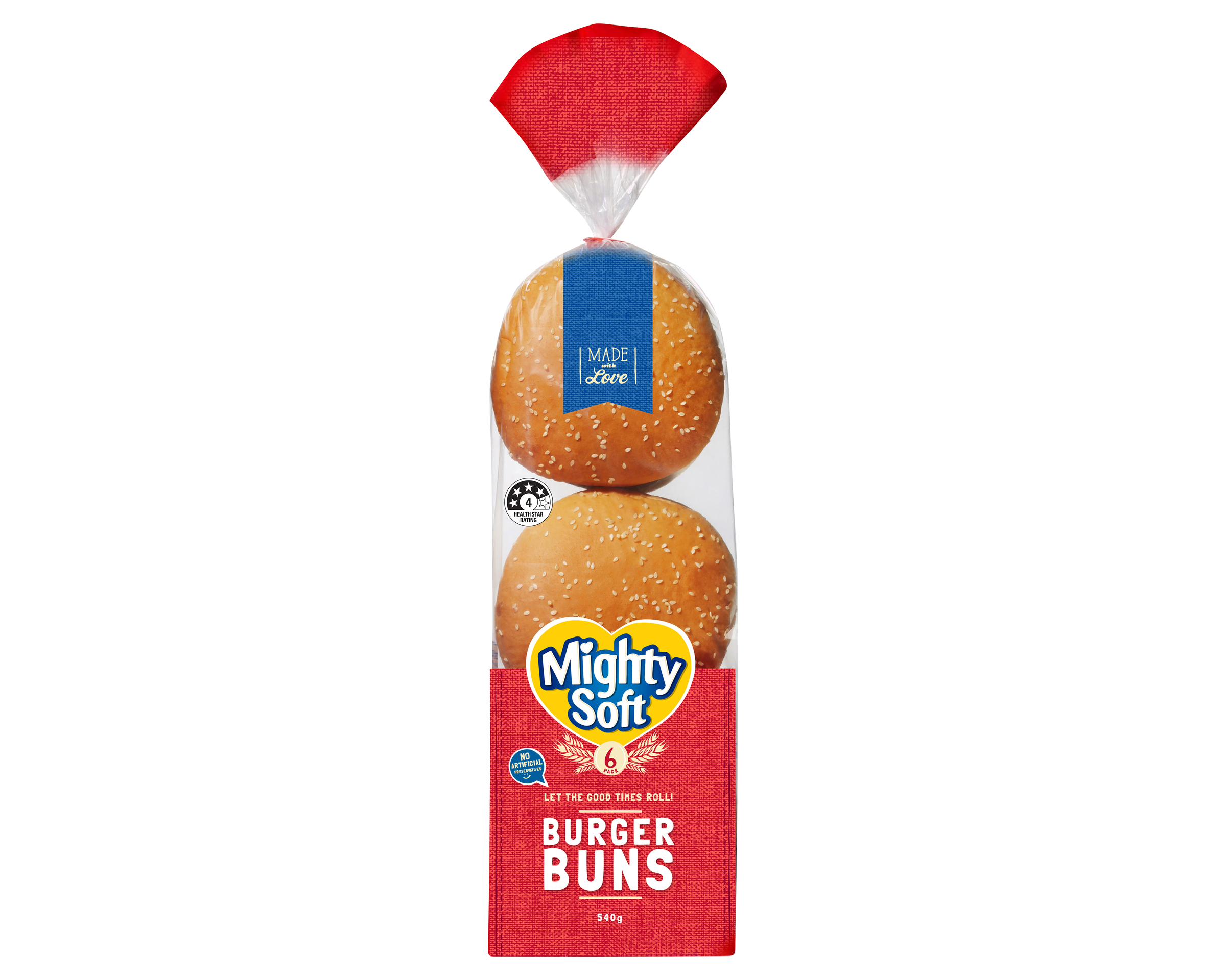 Mighty Soft Burger Bun P6 540 g