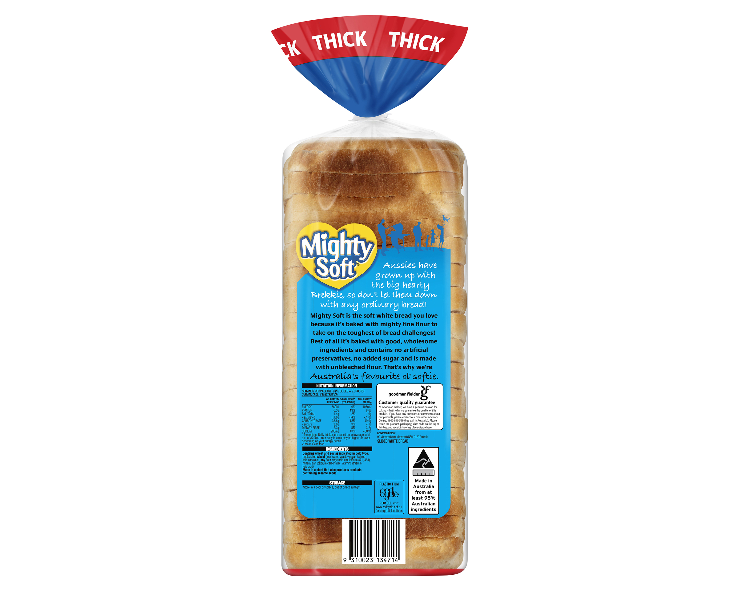 Mighty Soft Loaf White Thick 650 g