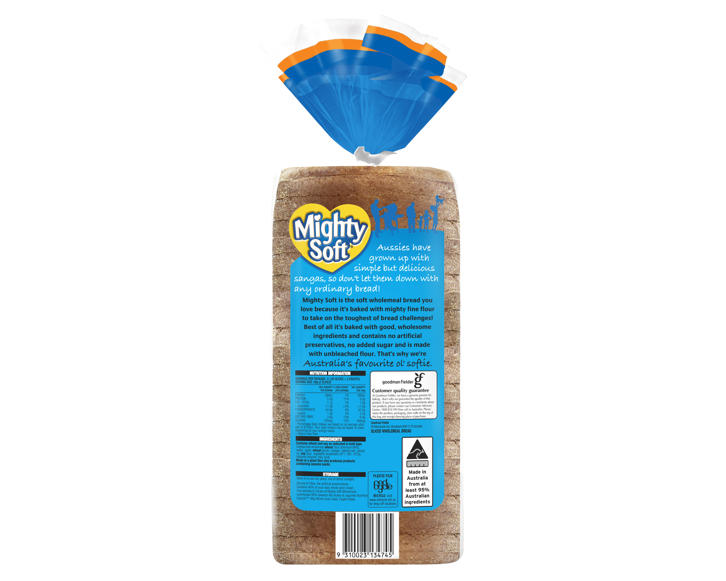 Mighty Soft Sandwich Wholemeal 650 g