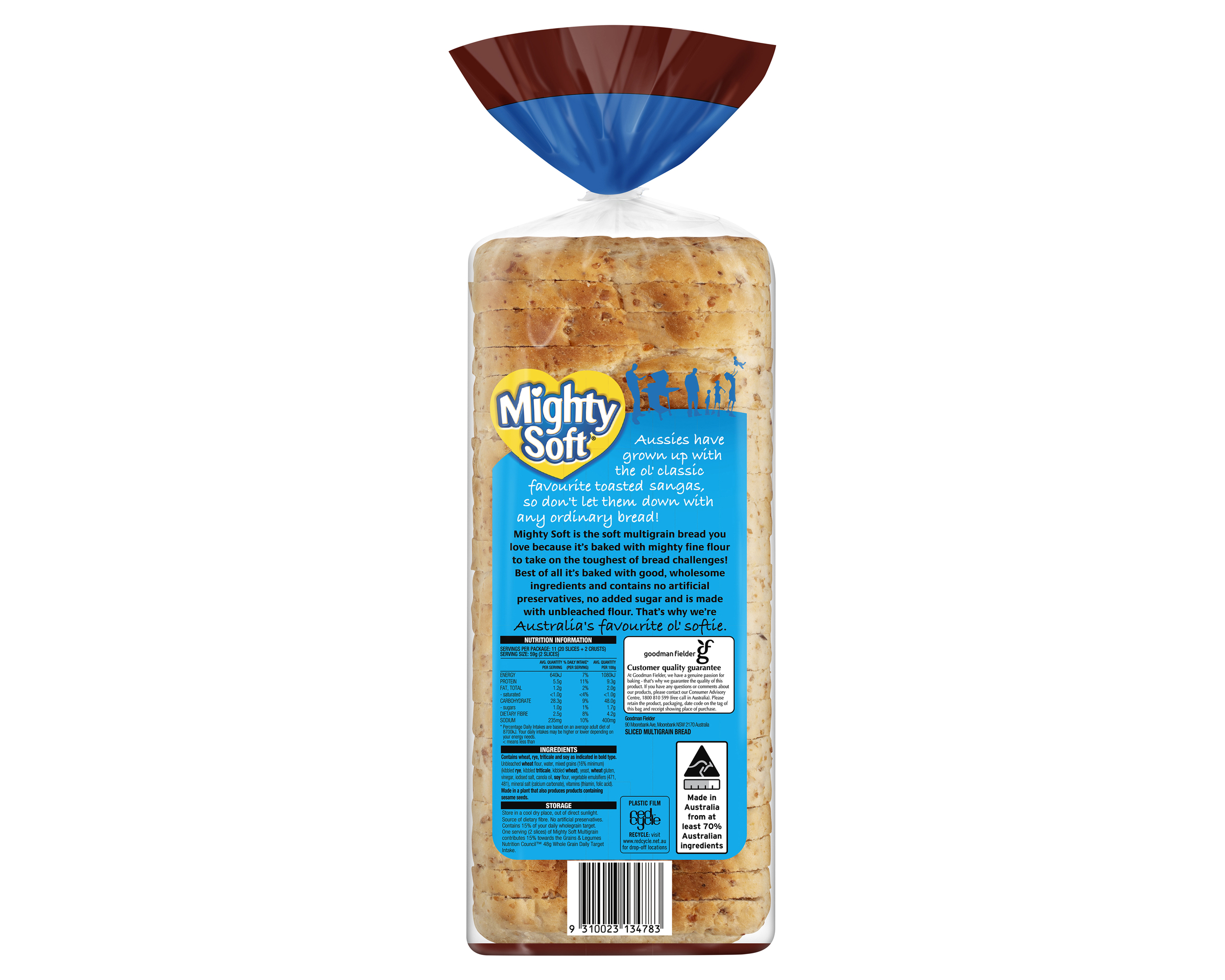 Mighty Soft Sandwich Wholemeal 650 g