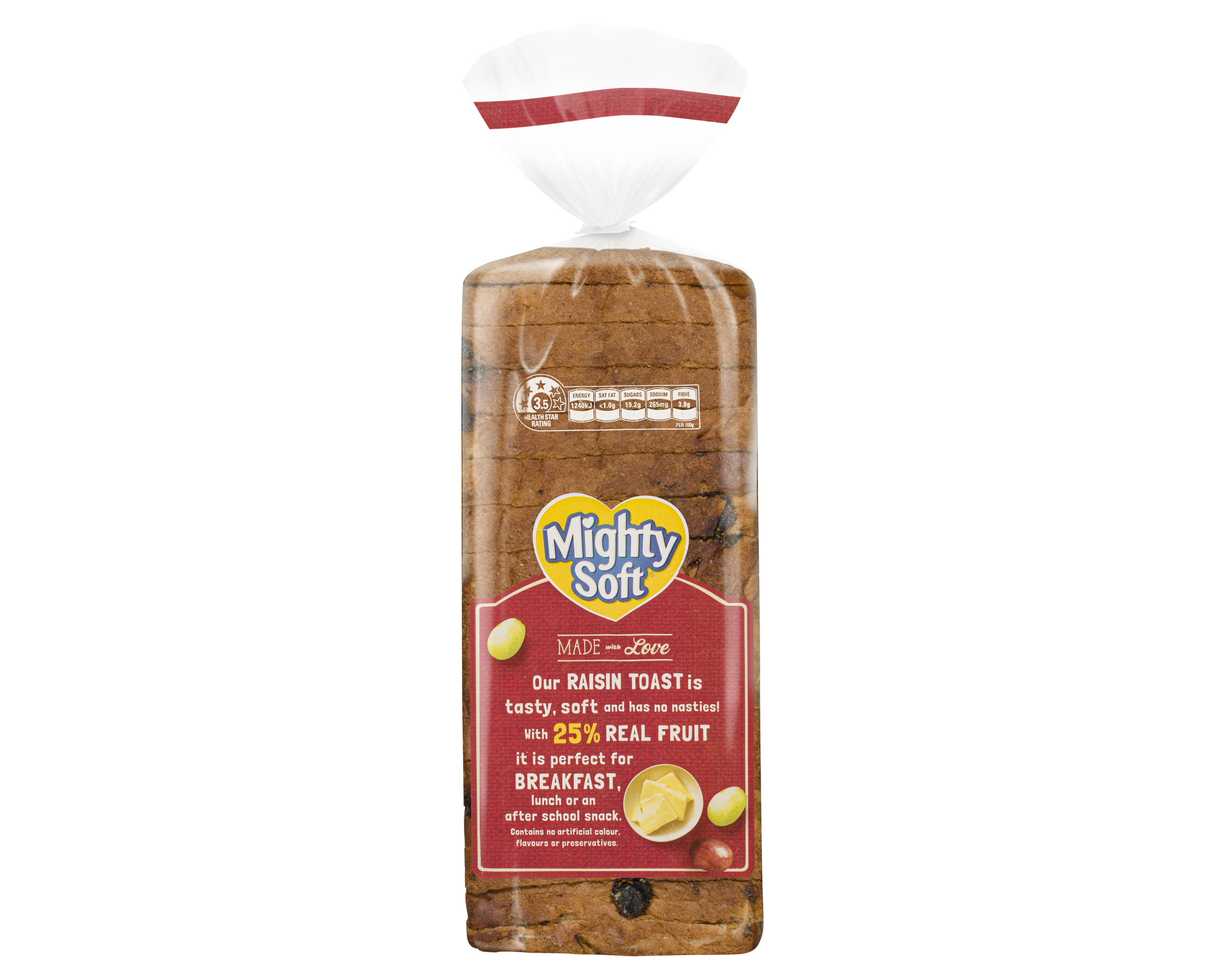 Mighty Soft Toast Raisin 600 g