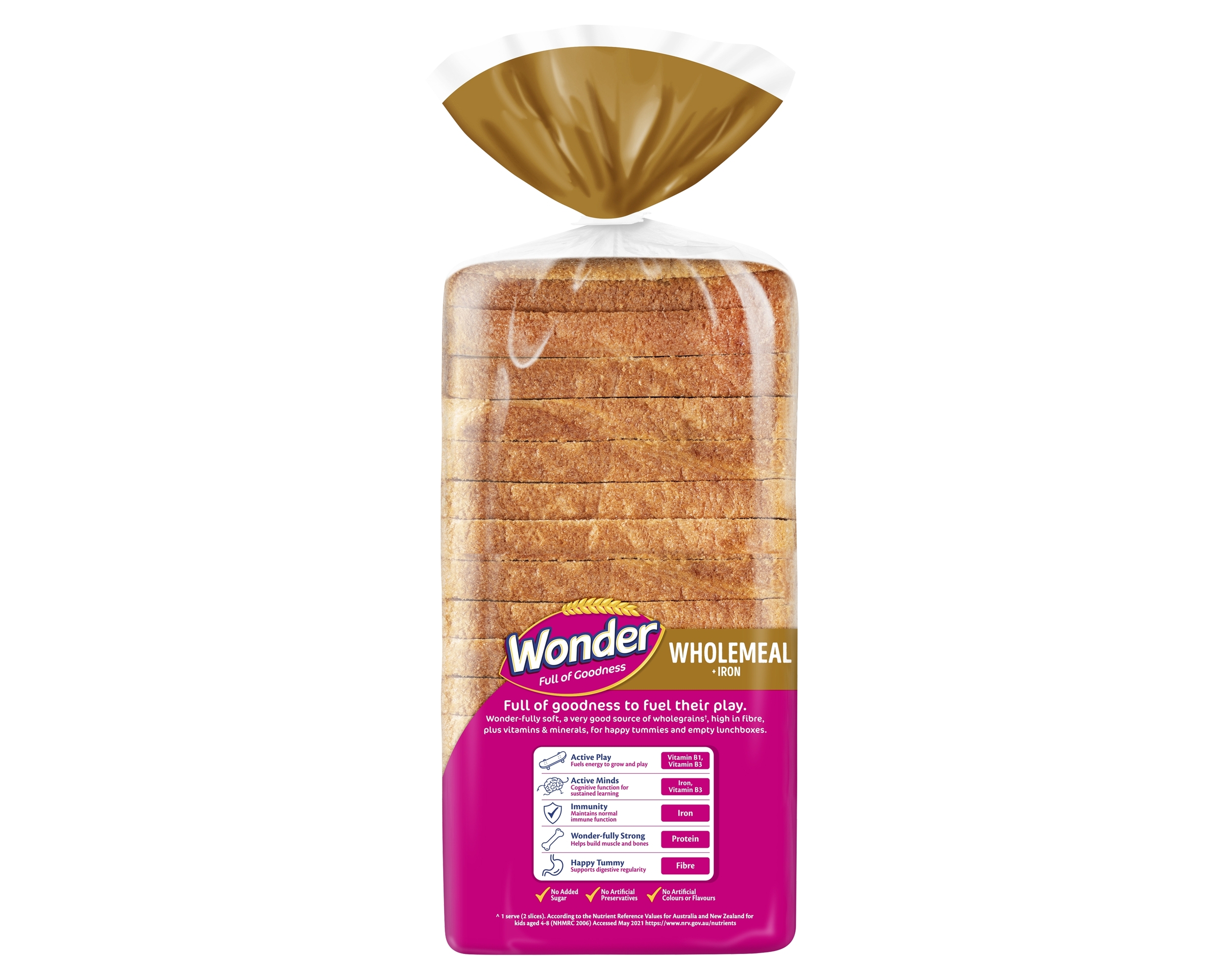 Wonder Loaf Wholemeal Iron 700 g