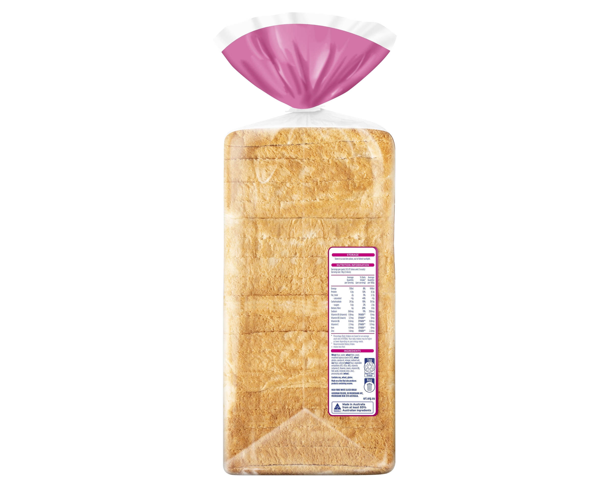Wonder Sandwich White Vitamins and Minerals 700 g