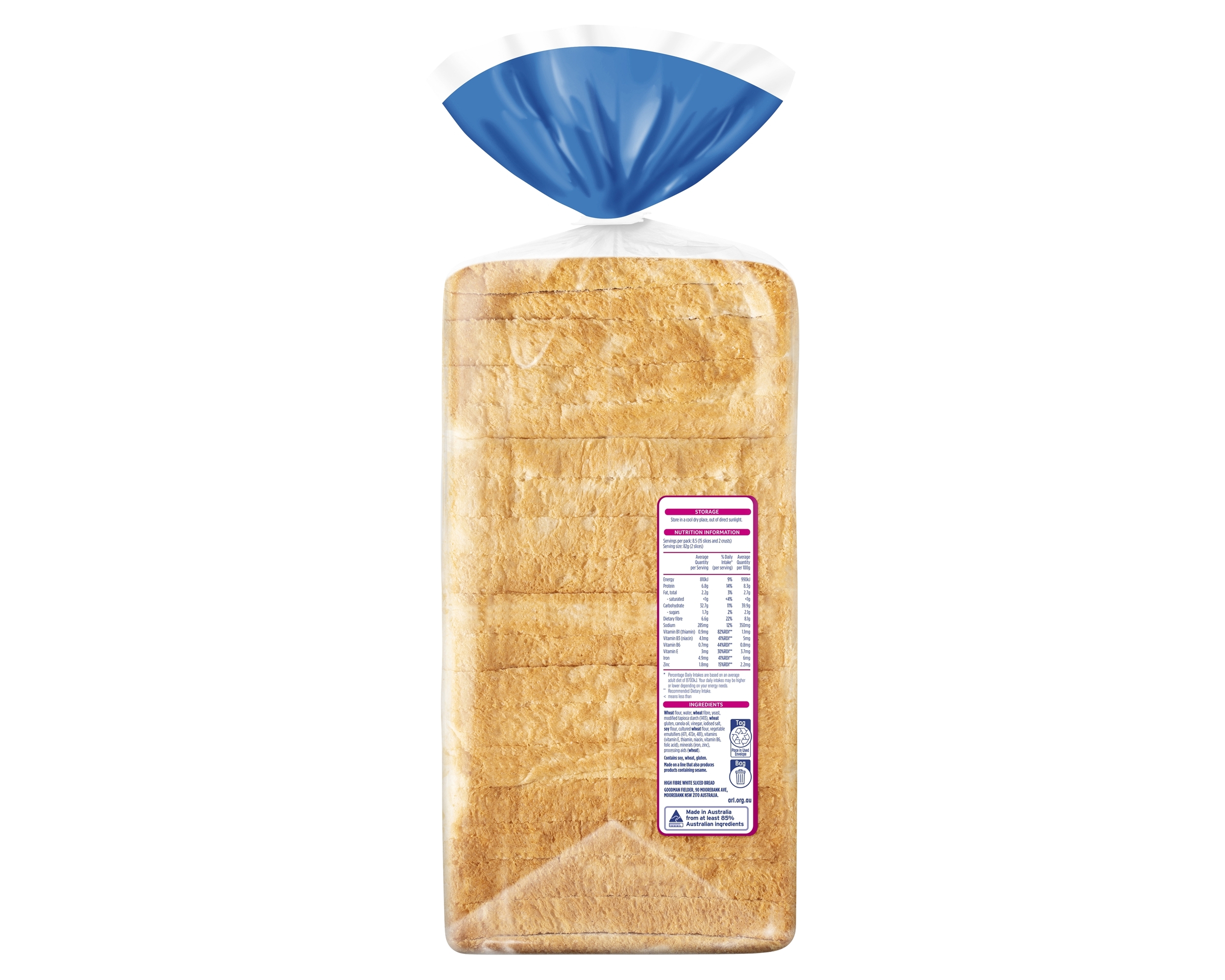 Wonder Toast White Vitamins and Minerals 700 g