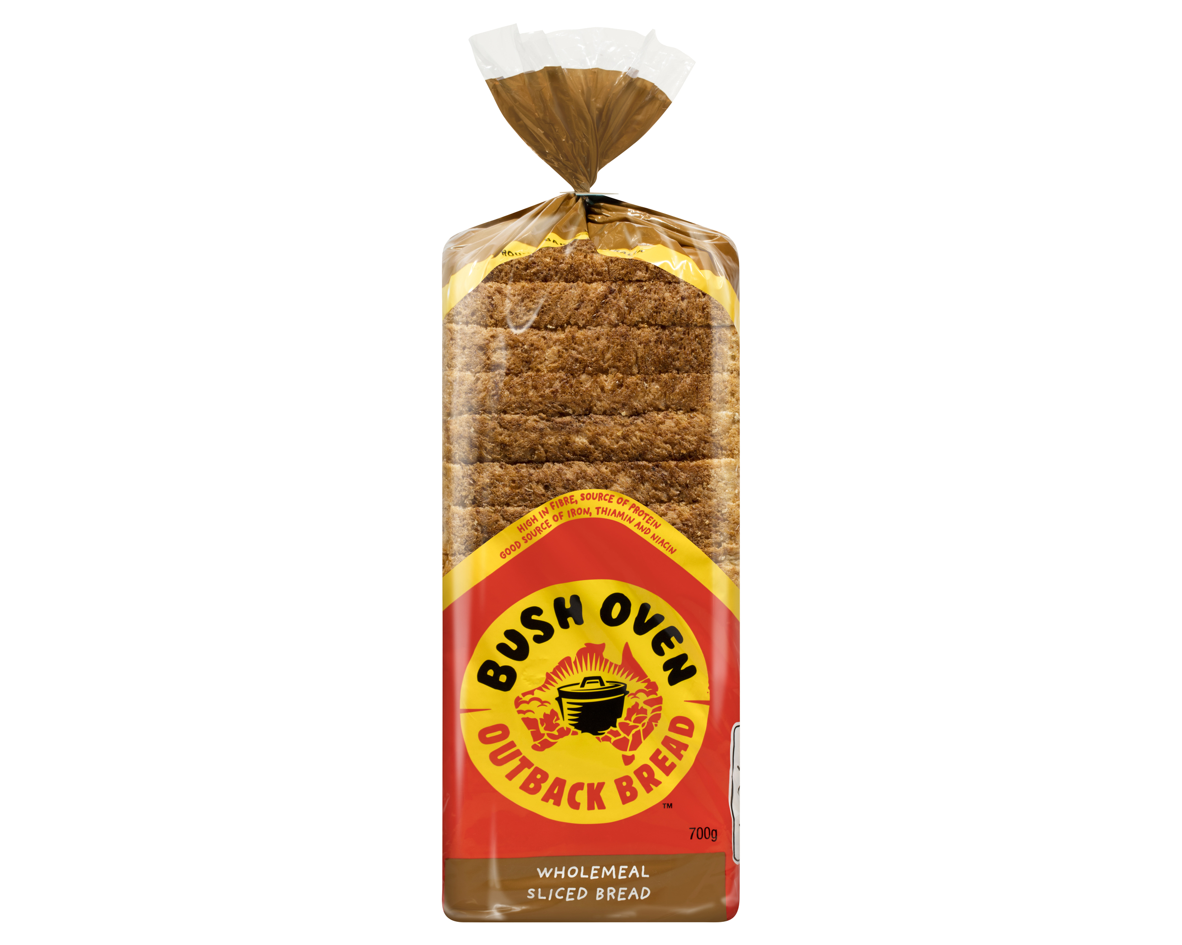 Bush Oven Sliced Bread Wholemeal 700 g