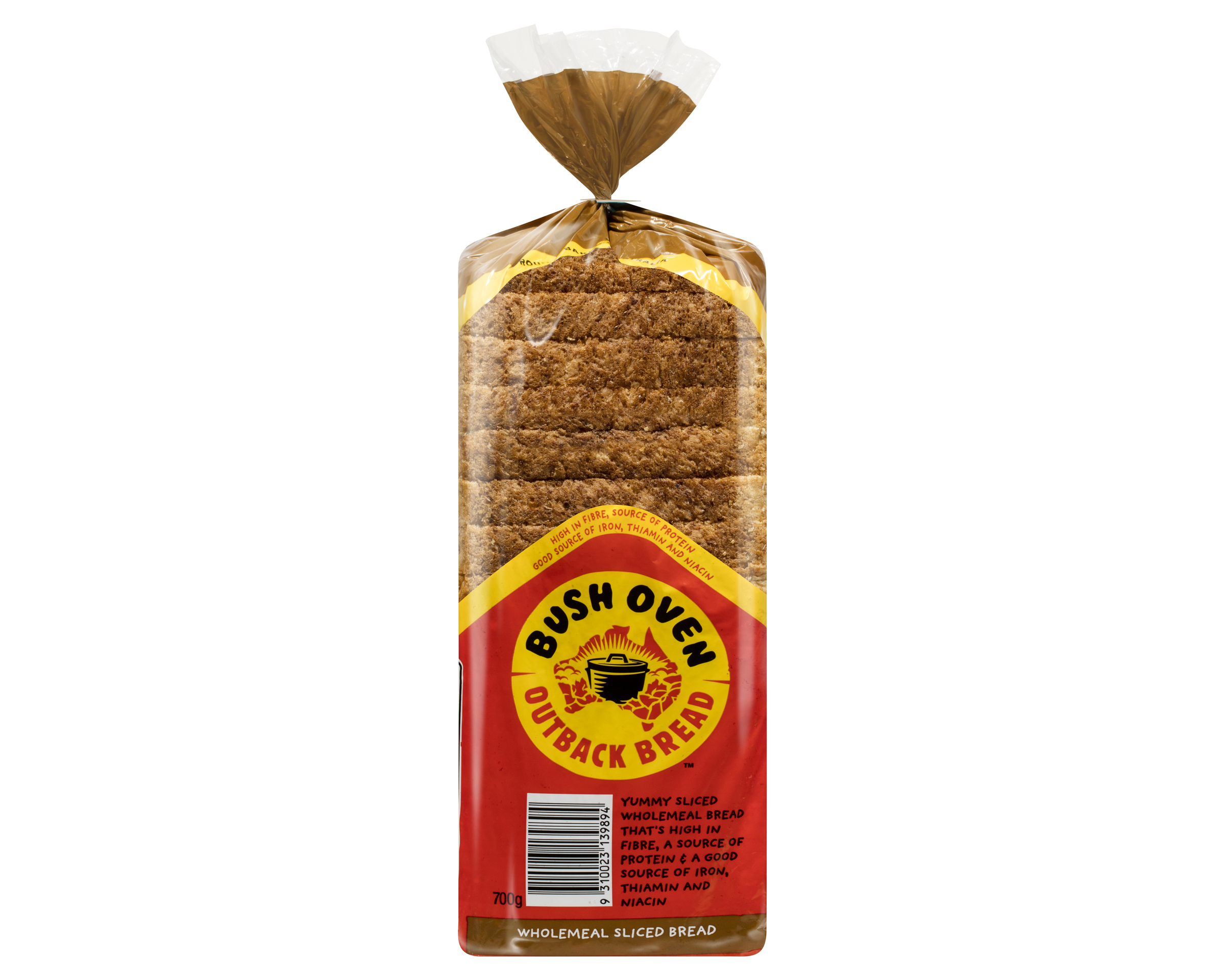Bush Oven Sliced Bread Wholemeal 700 g