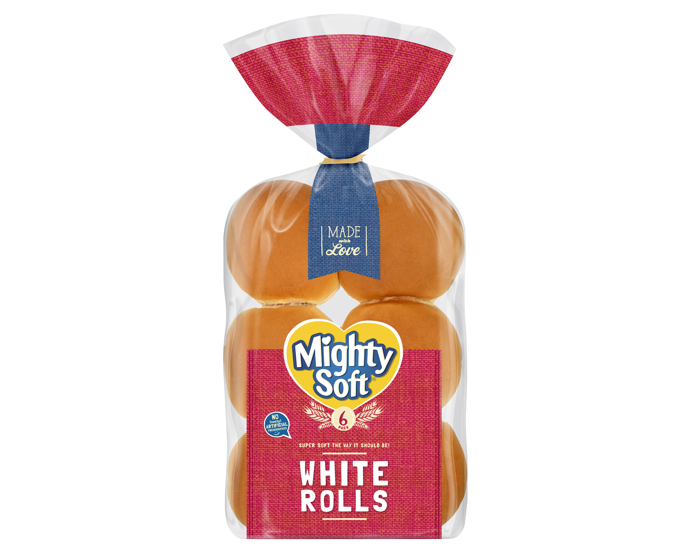 Mighty Soft Roll White P6 450 g