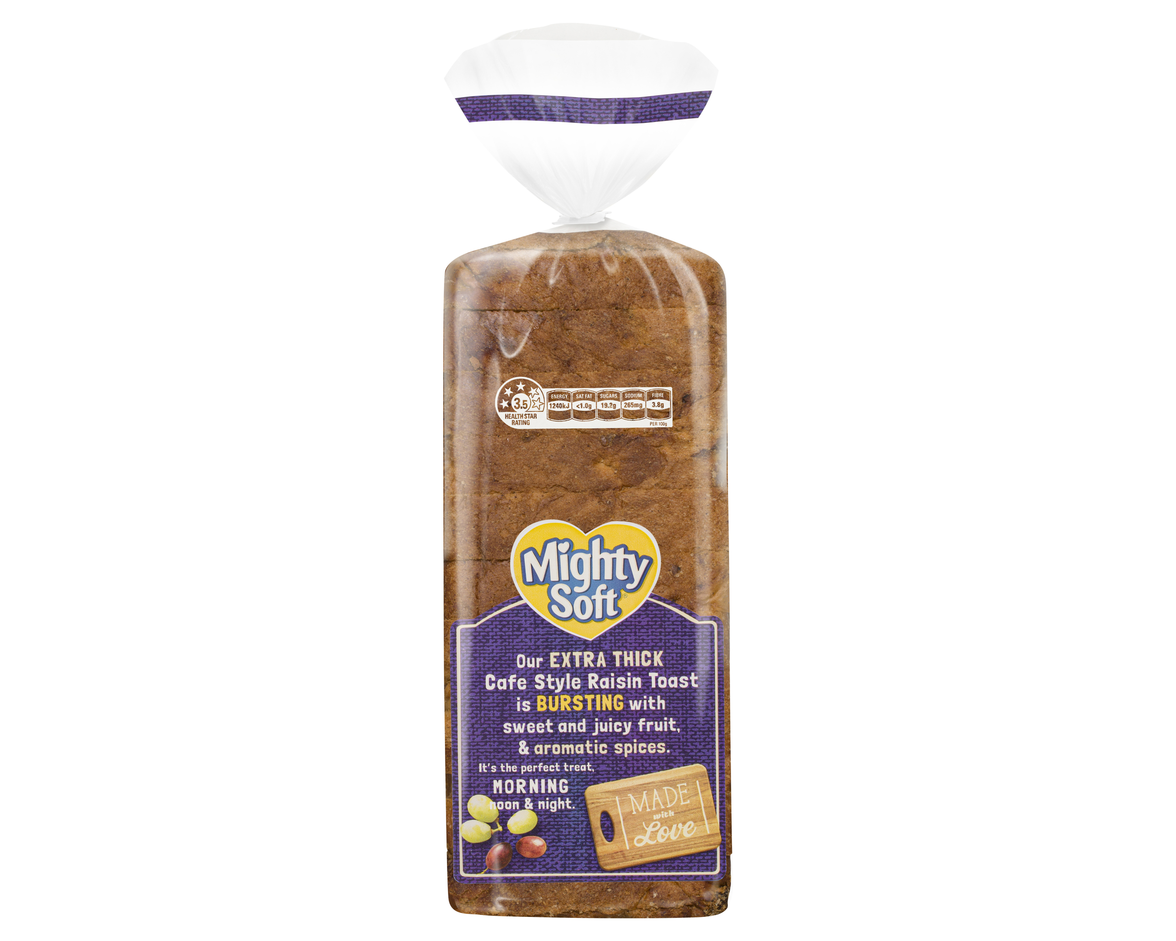 Mighty Soft Toast Cafe Style Raisin 600 g