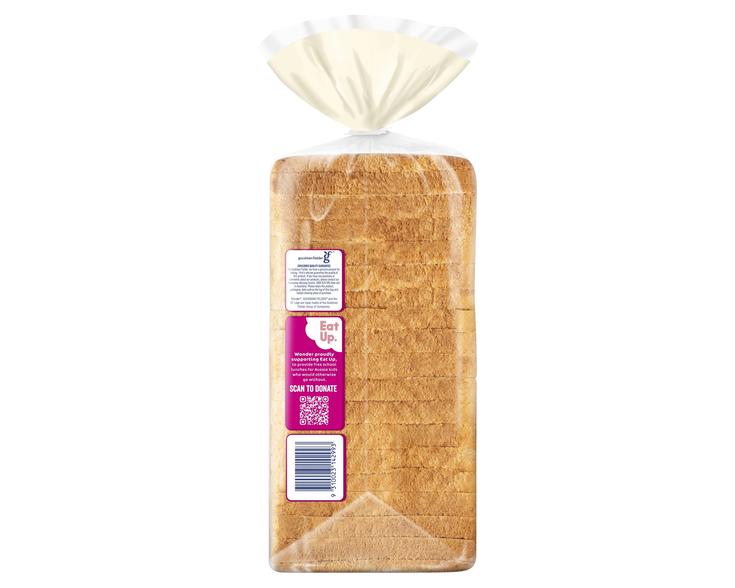 Wonder Wholegrain Smooth White Bread 700g