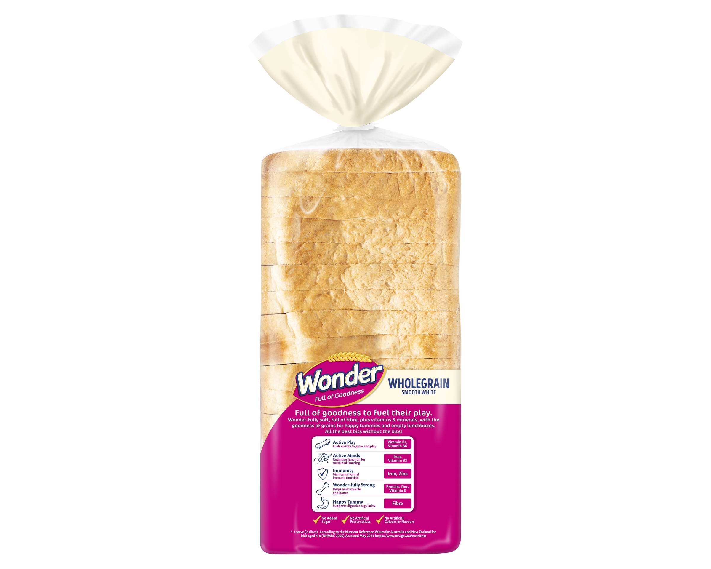 Wonder Wholegrain Smooth White Bread 700g