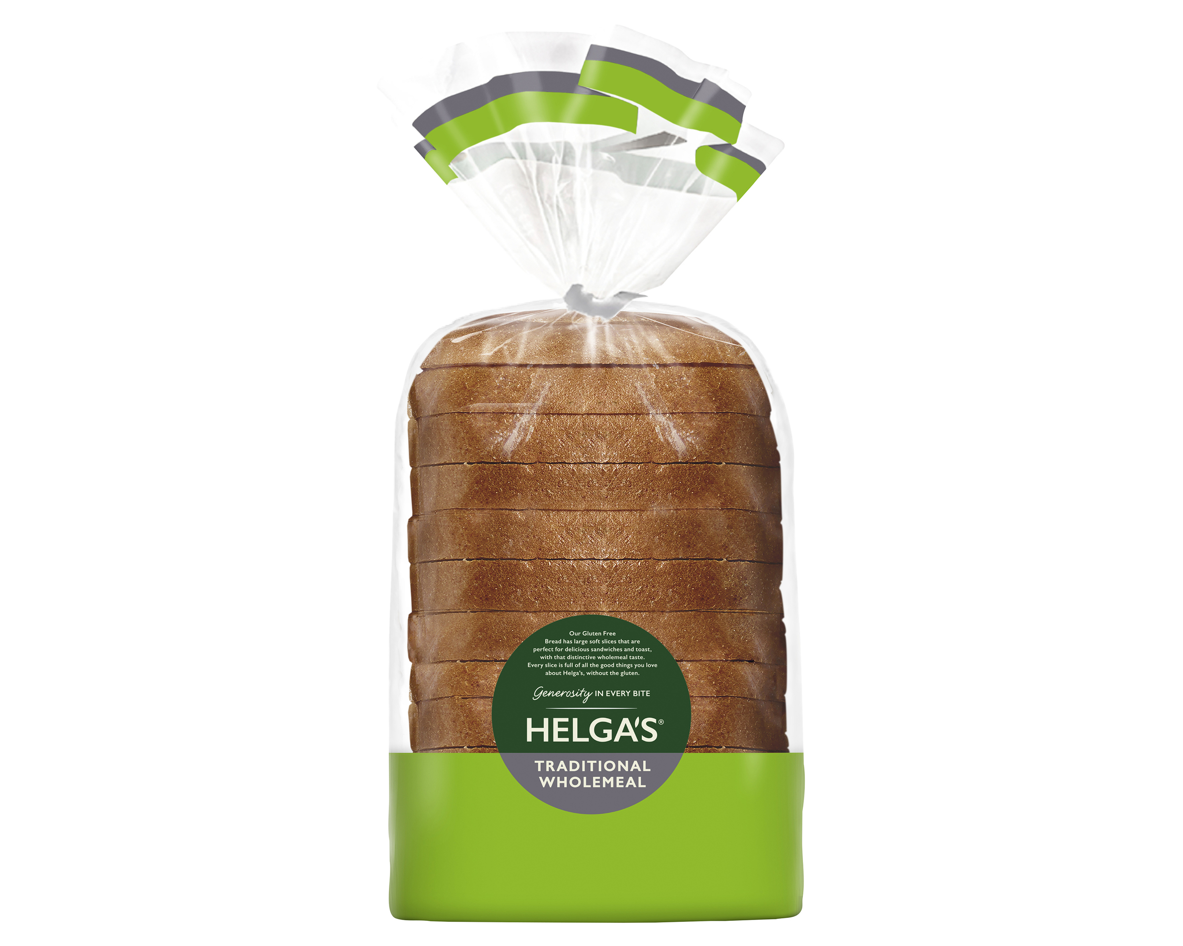 Helgas Gluten Free Bread Slices Traditional Wholemeal 500 g