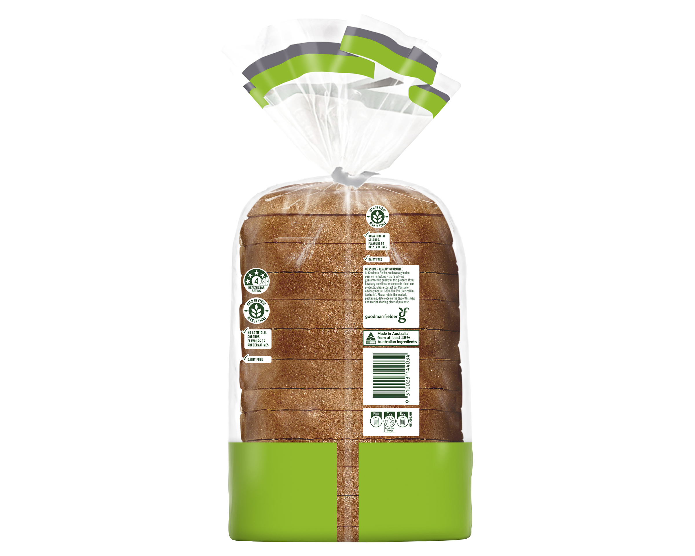 Helgas Gluten Free Bread Slices Traditional Wholemeal 500 g