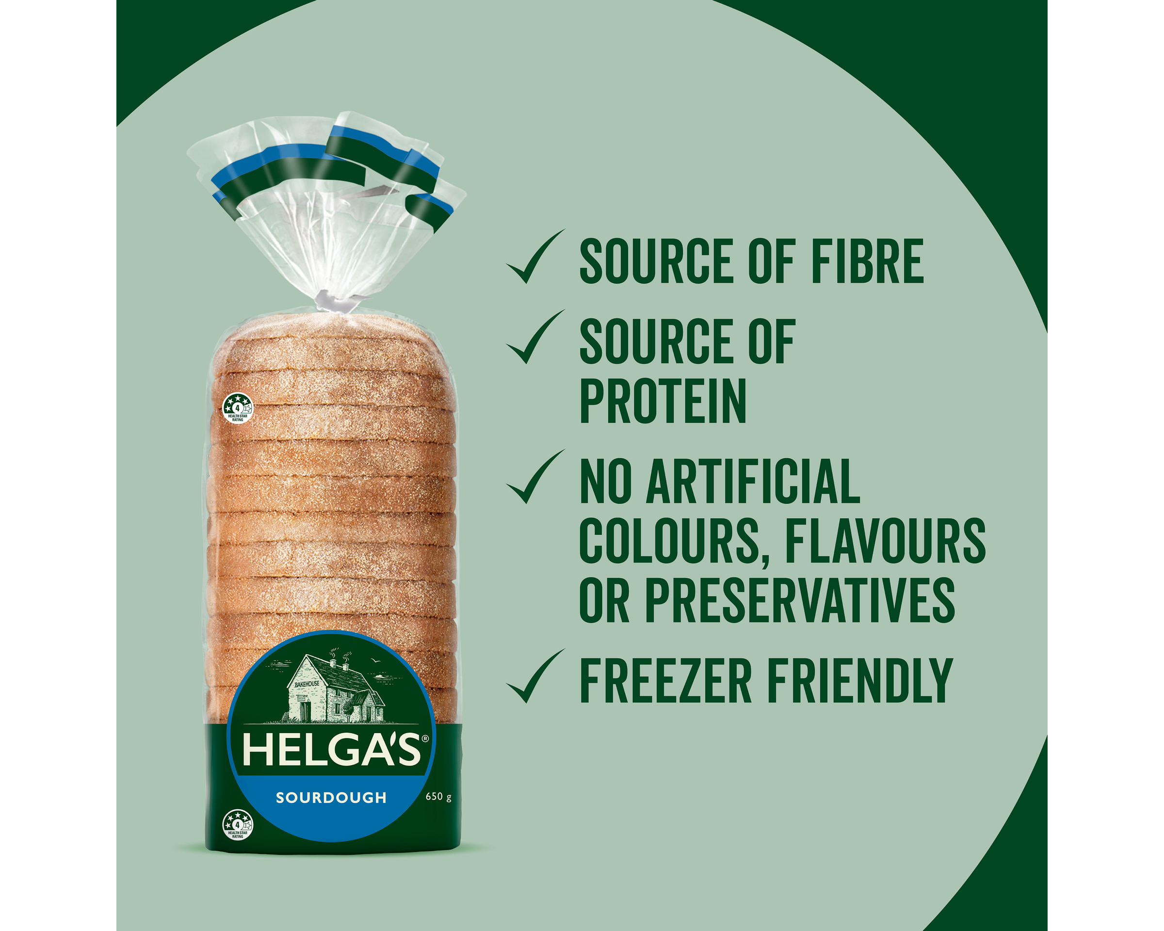 Helgas Loaf Sourdough 650 g
