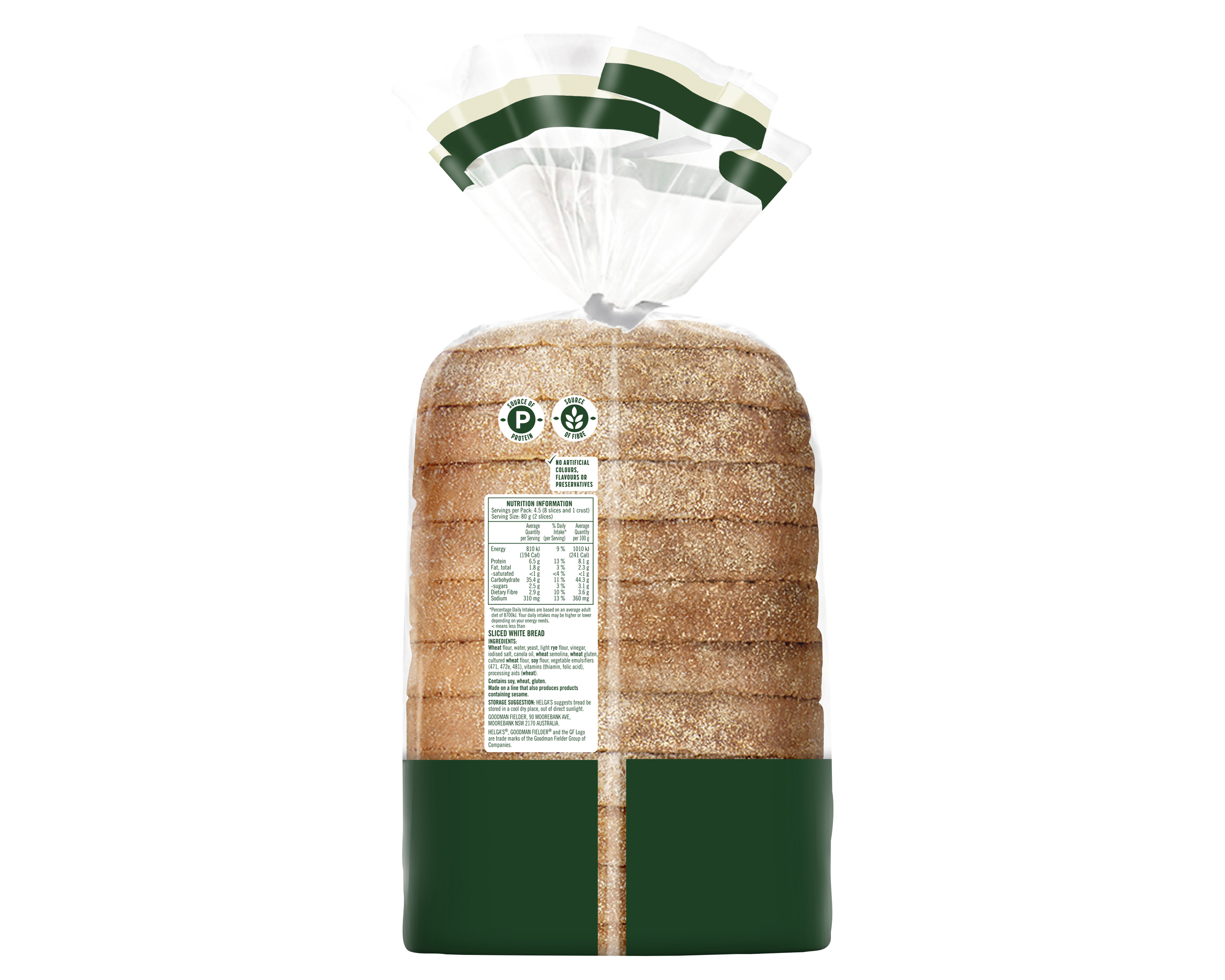 Helgas Loaf Traditional White Mini 360 g