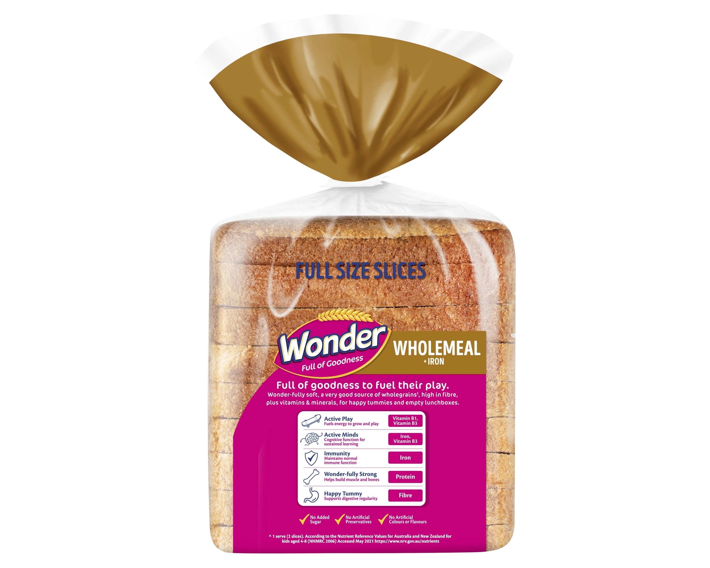 Wonder Loaf Wholemeal Iron Mini 320 g