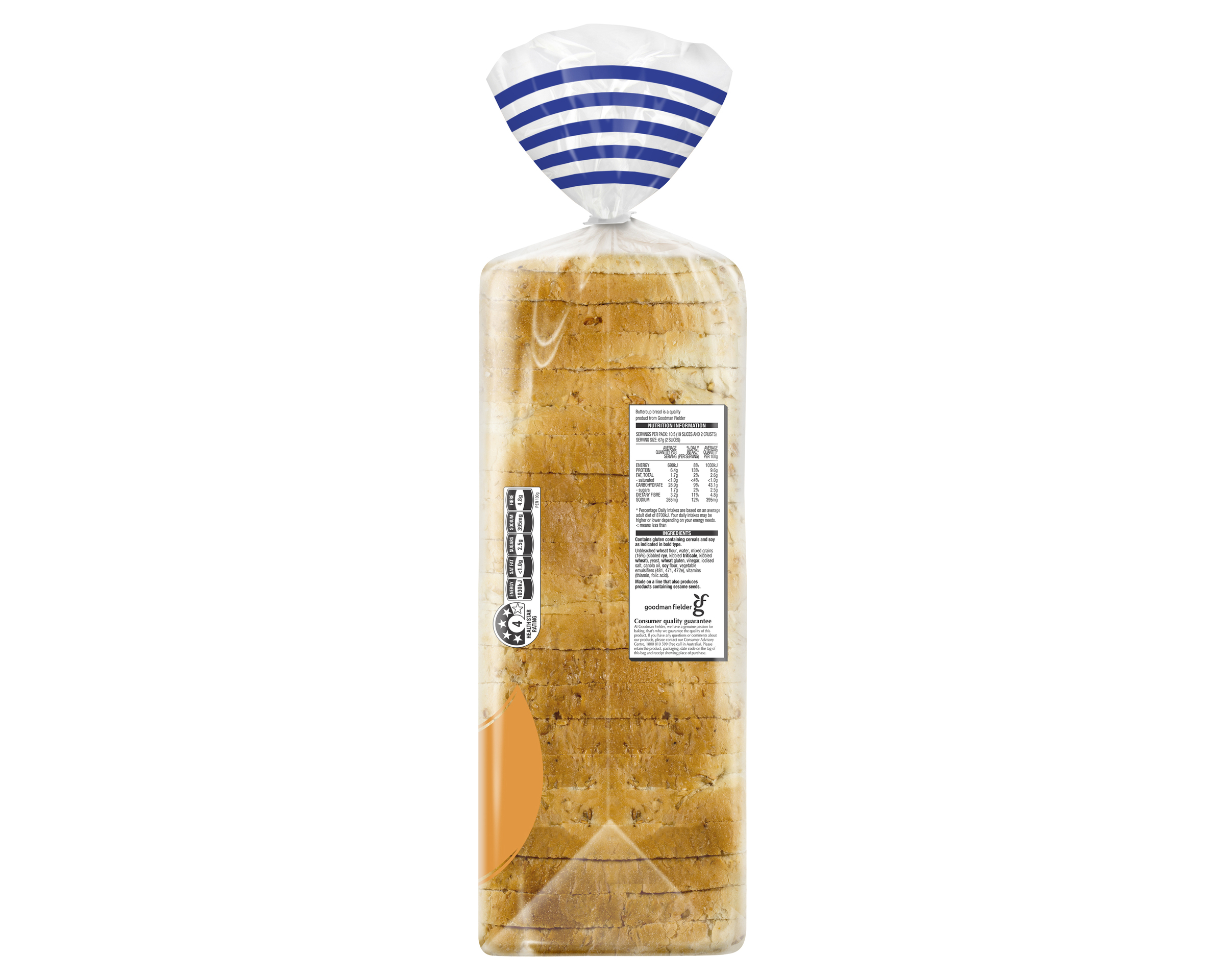 Buttercup Sandwich Multigrain 700 g