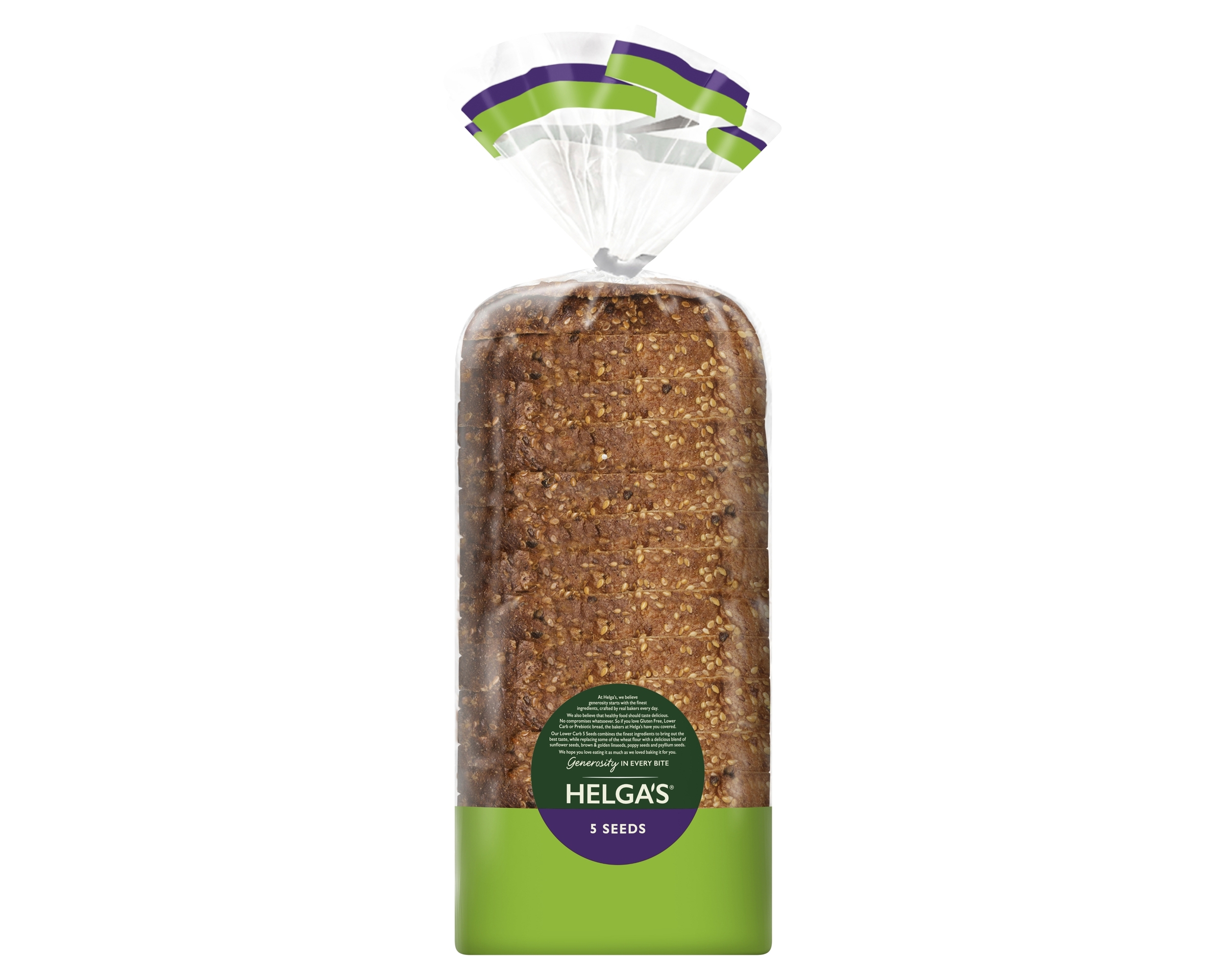 Helgas Loaf 50% Lower Carb 5 Seeds 700 g