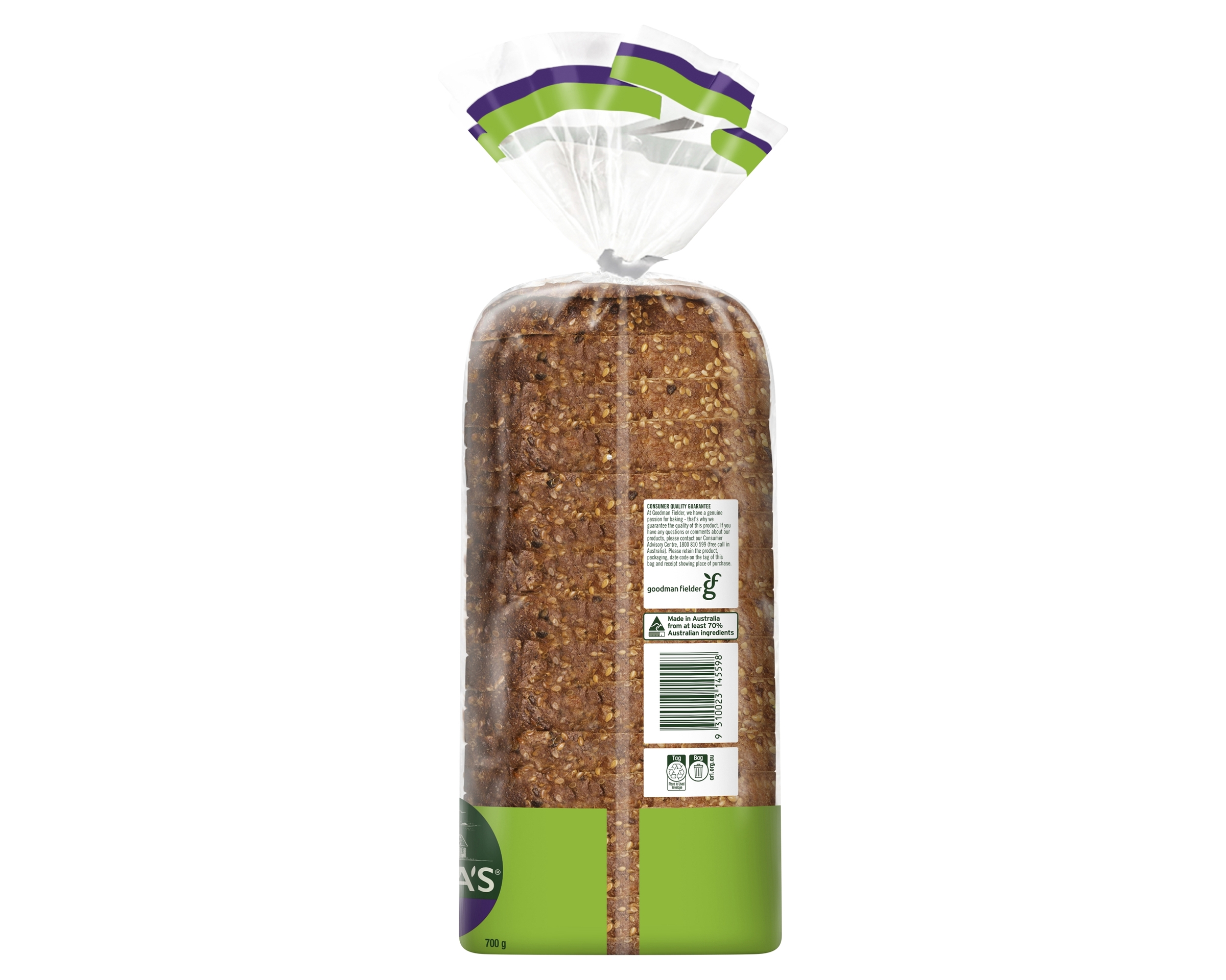 Helgas Loaf 50% Lower Carb 5 Seeds 700 g