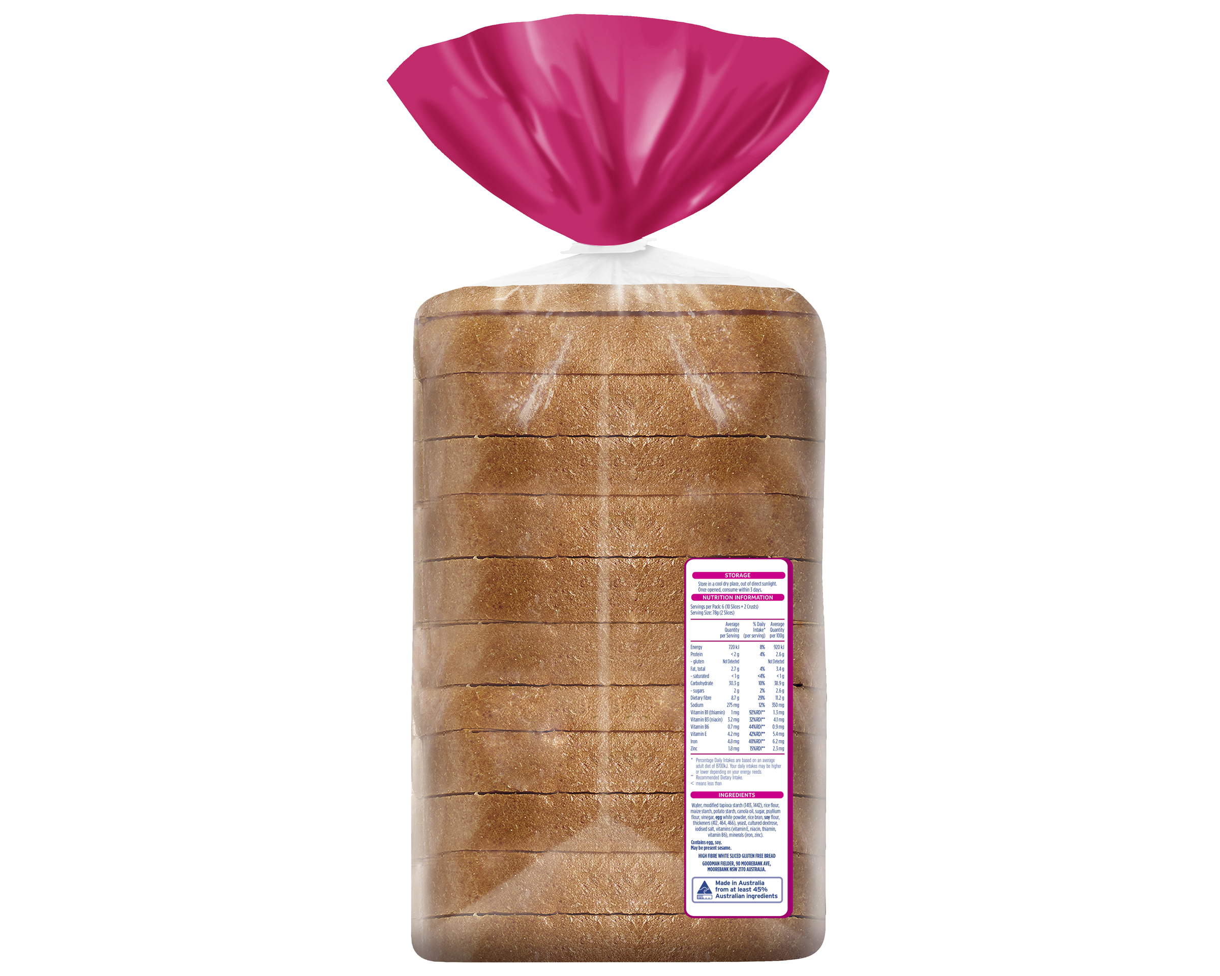Wonder Gluten Free Bread White 470 g