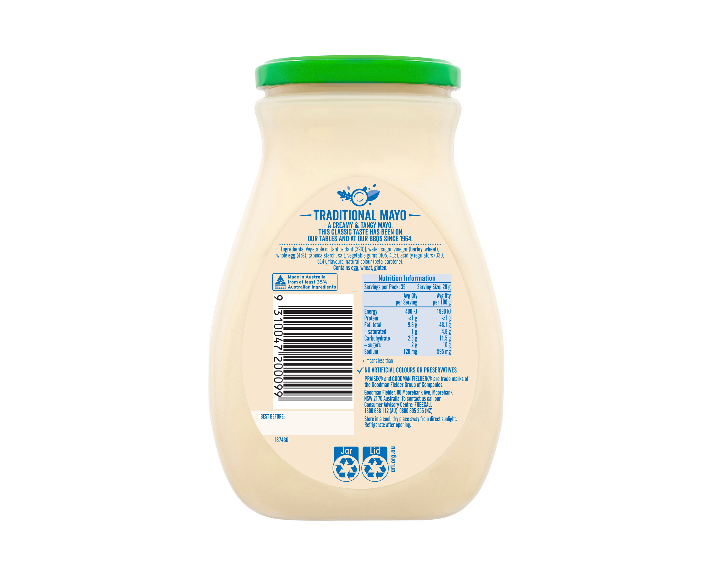 Praise Mayonnaise Traditional 700 g