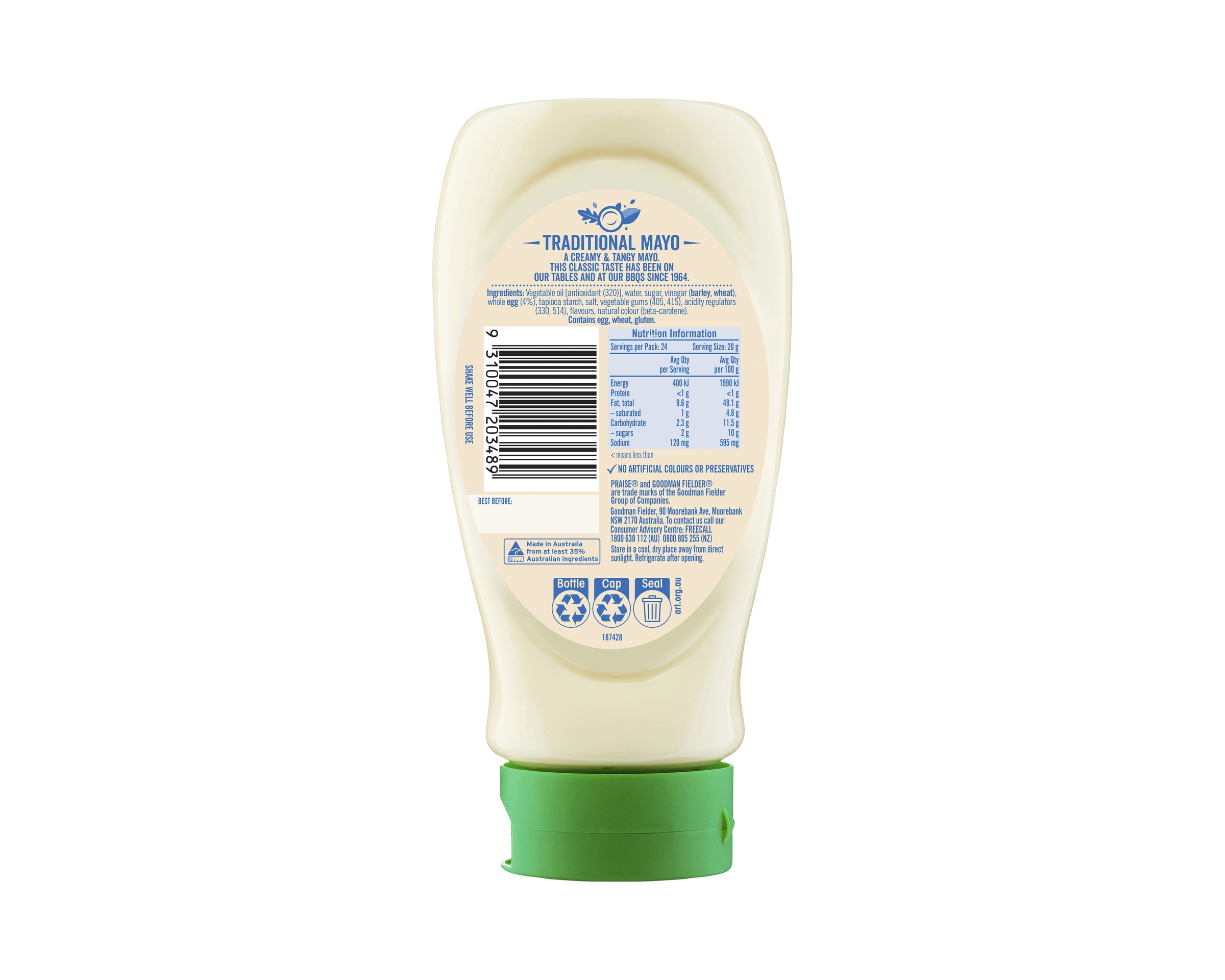Praise Mayonnaise Traditional 500 ml