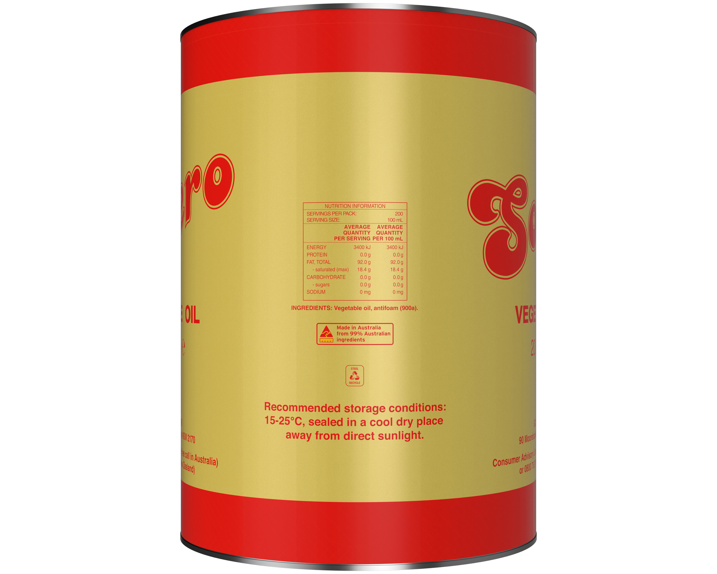 Solero Vegetable Oil Blended Edible 20 l