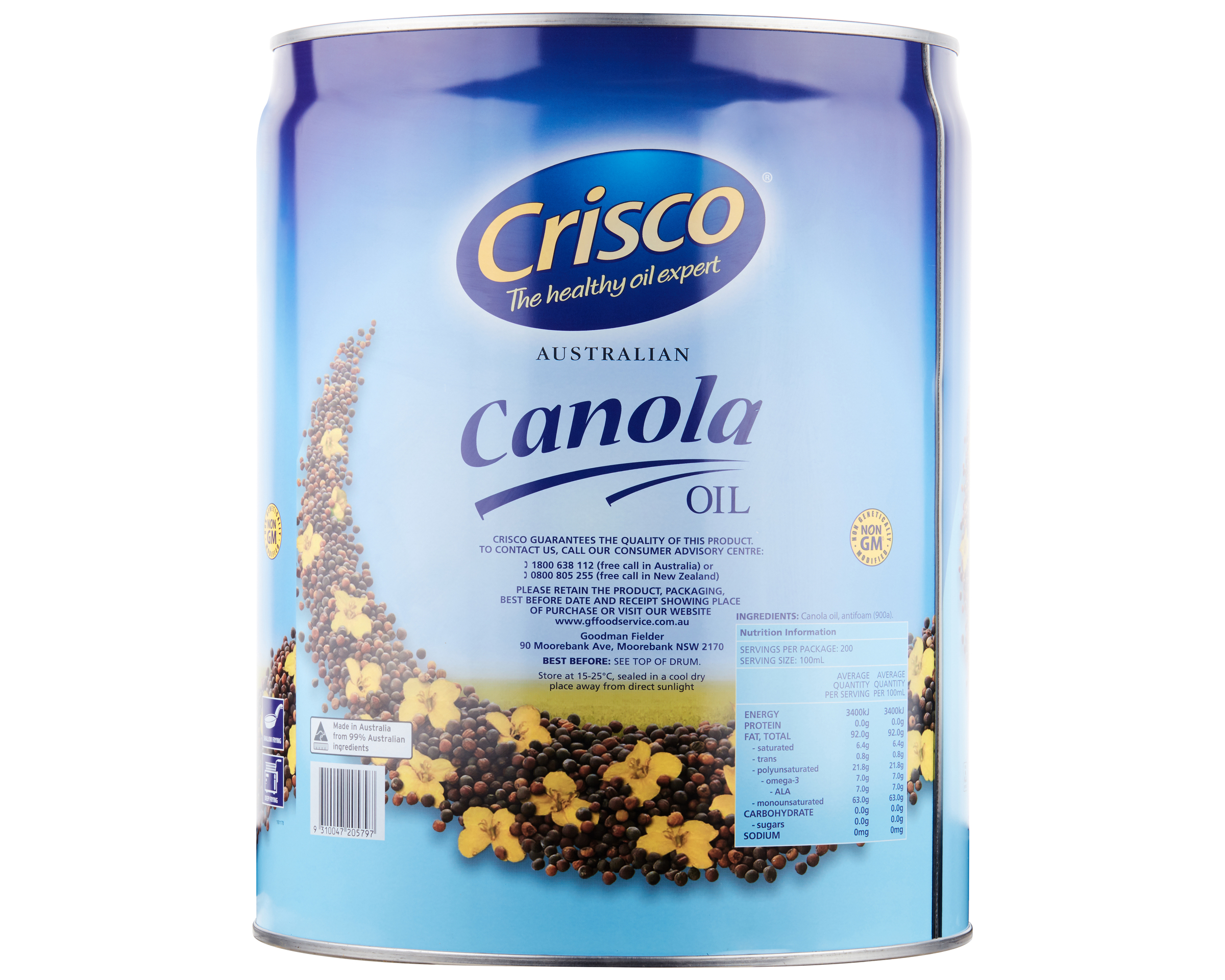 Crisco Australian Canola Oil 20 Litres