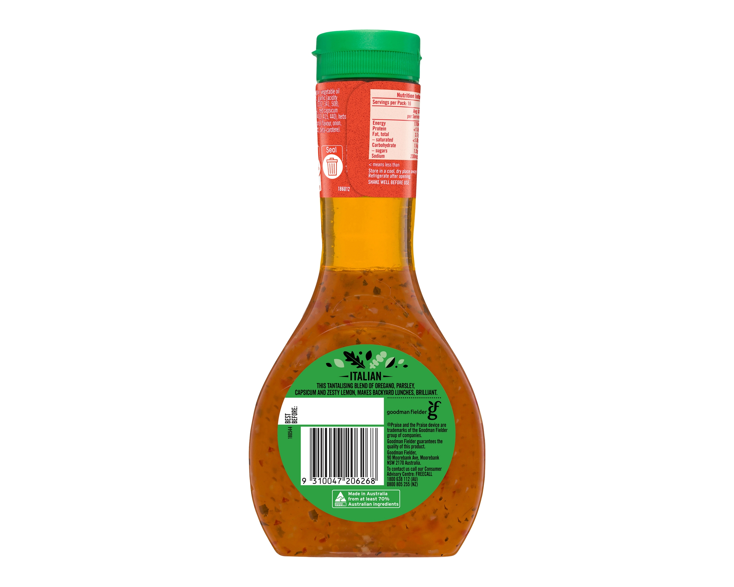 Praise Italian Dressing 330ml