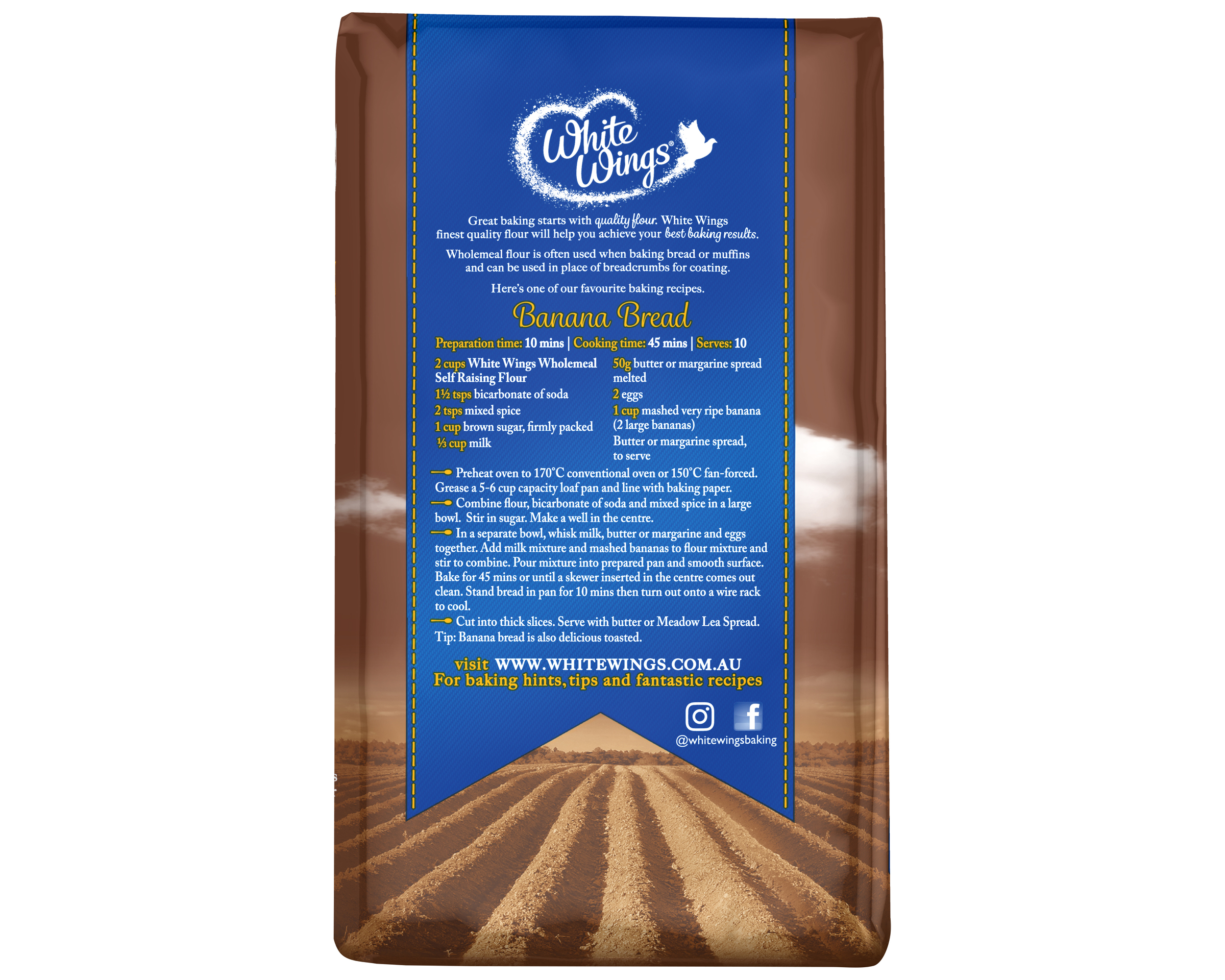 White Wings Flour Wholemeal Self Raising 1 kg