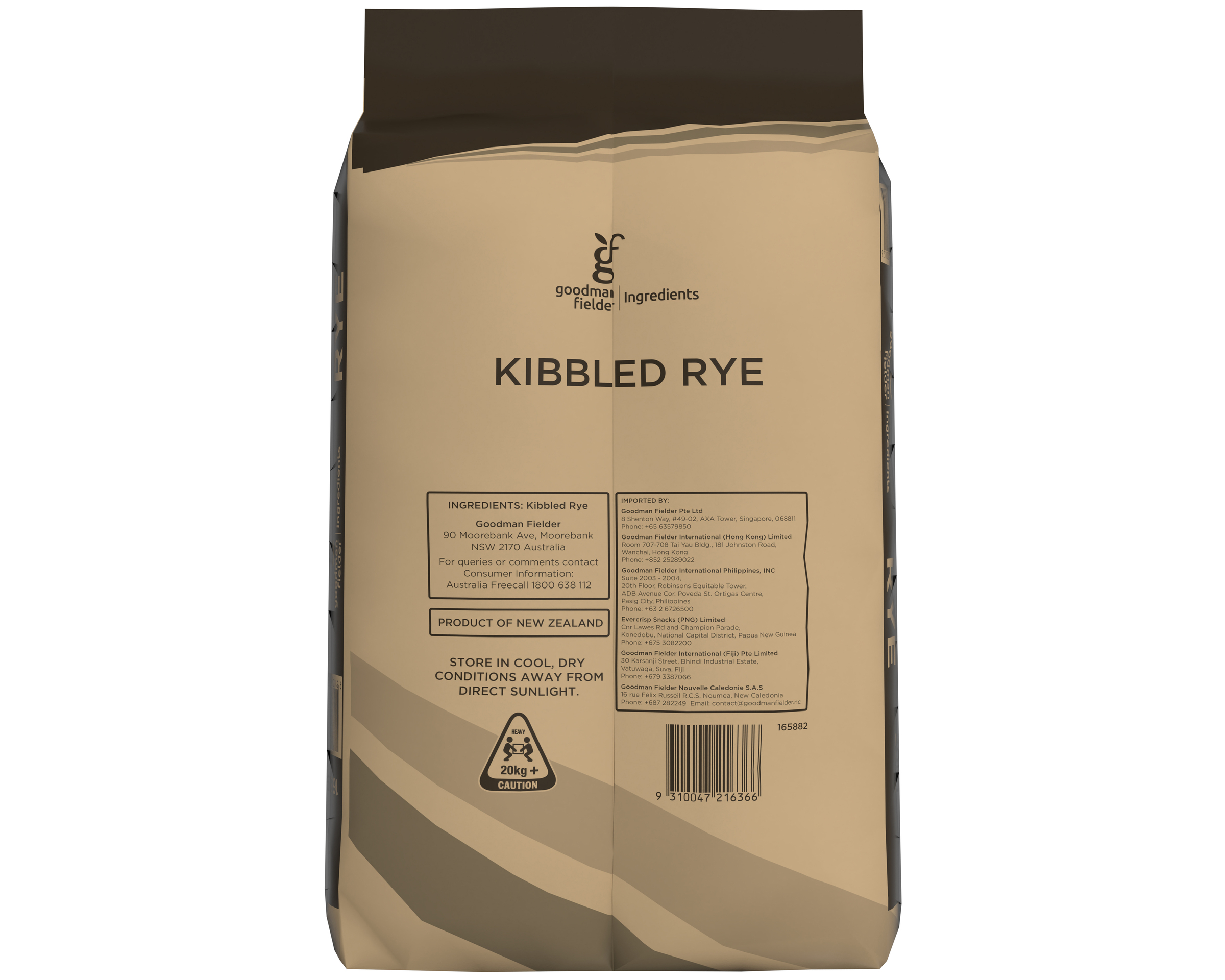 Goodman Fielder Ingredients Kibbled Rye 20kg