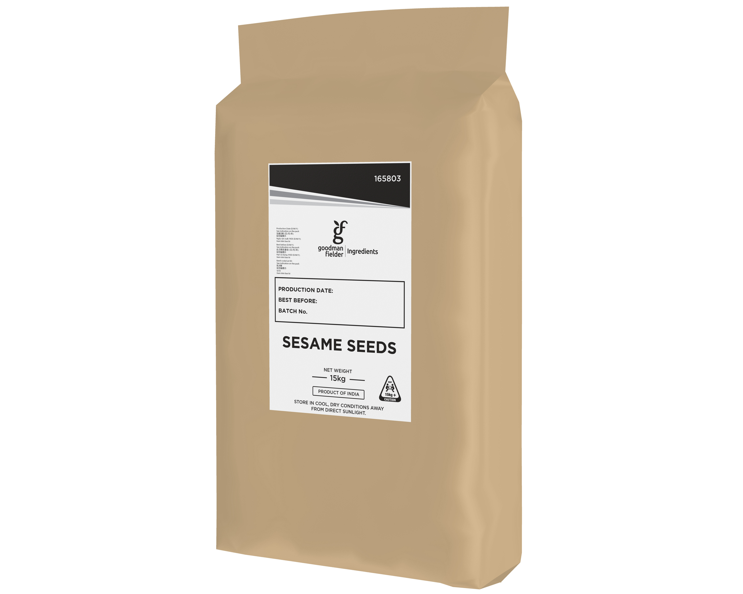 GF Ingredients Seeds Sesame Premium 15 kg